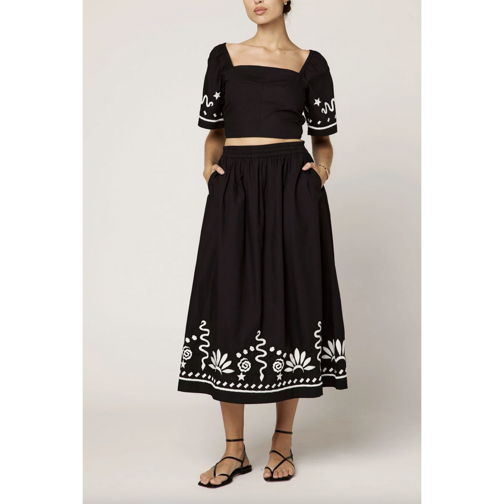 CLEOBELLA CLEOBELLA ASHLEEN MIDI SKIRT