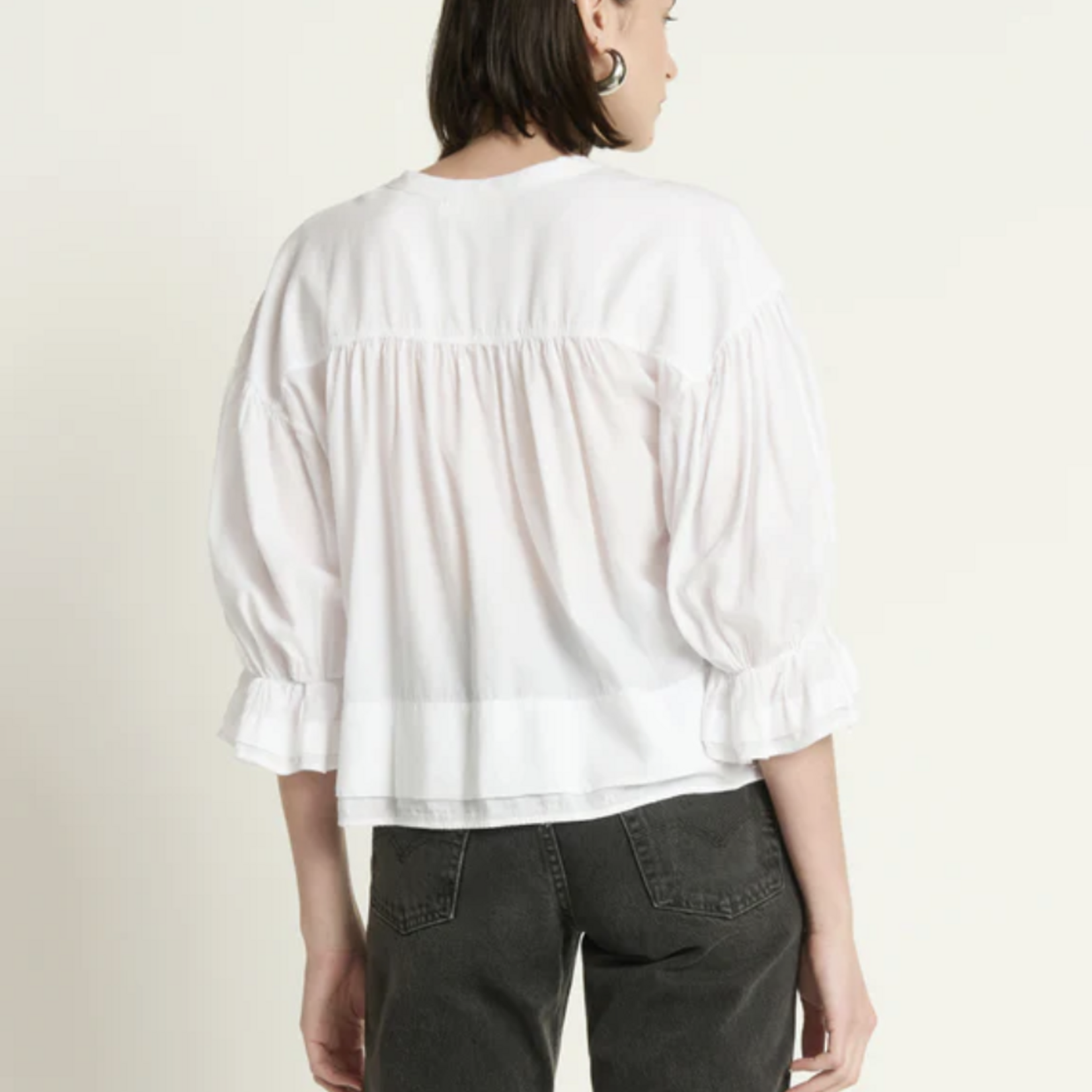 NATION LTD NATION SCARLET PINTUCK BLOUSE