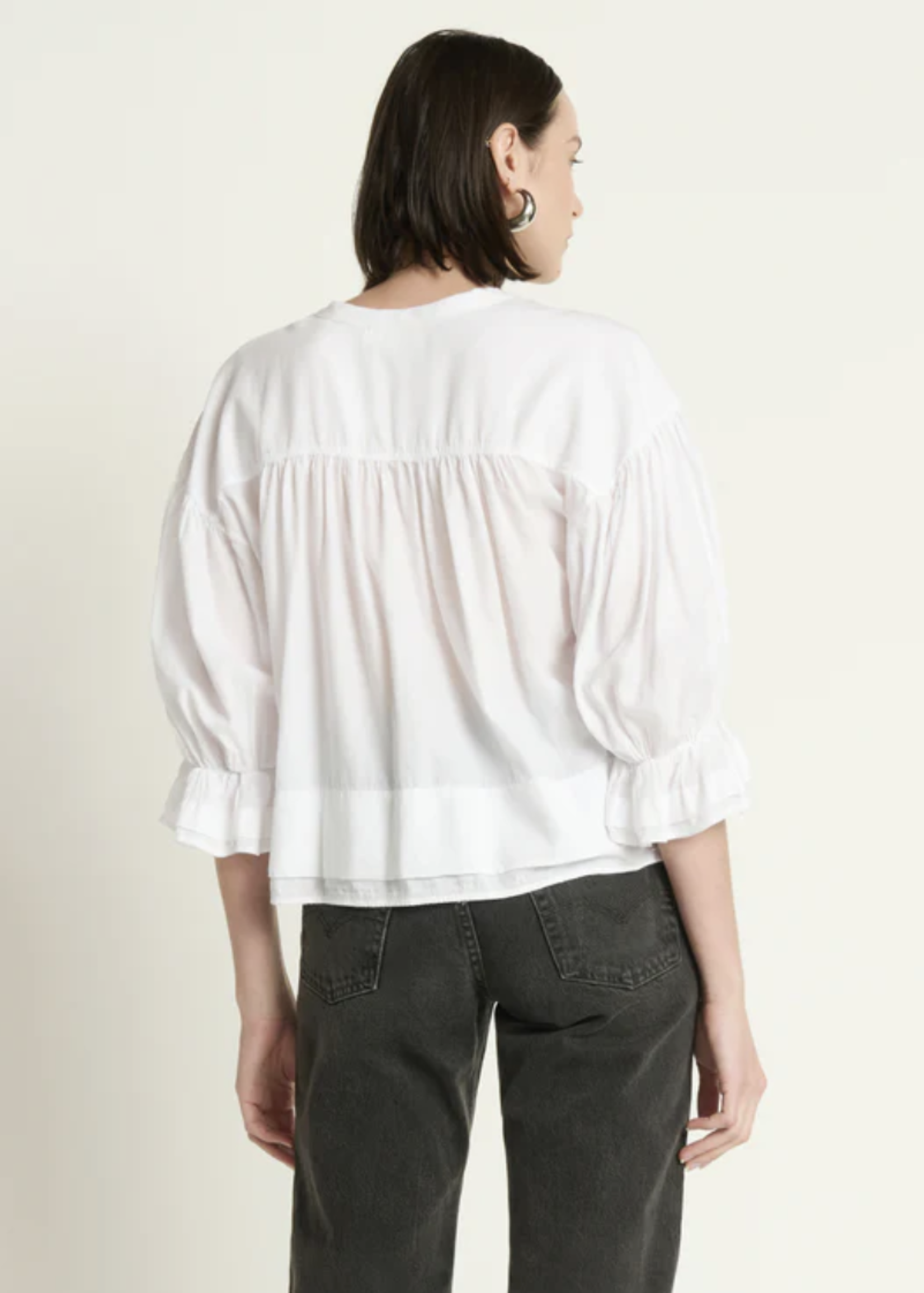 NATION LTD NATION SCARLET PINTUCK BLOUSE