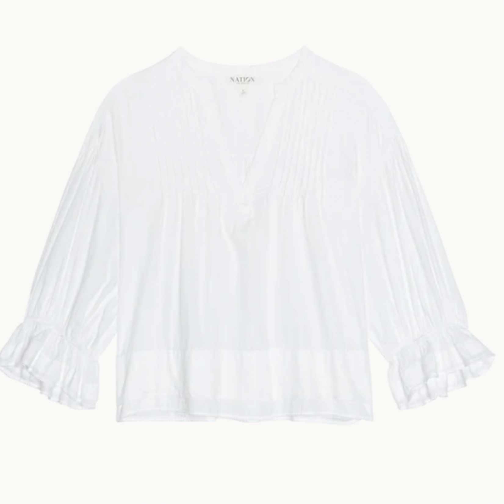 NATION LTD NATION SCARLET PINTUCK BLOUSE