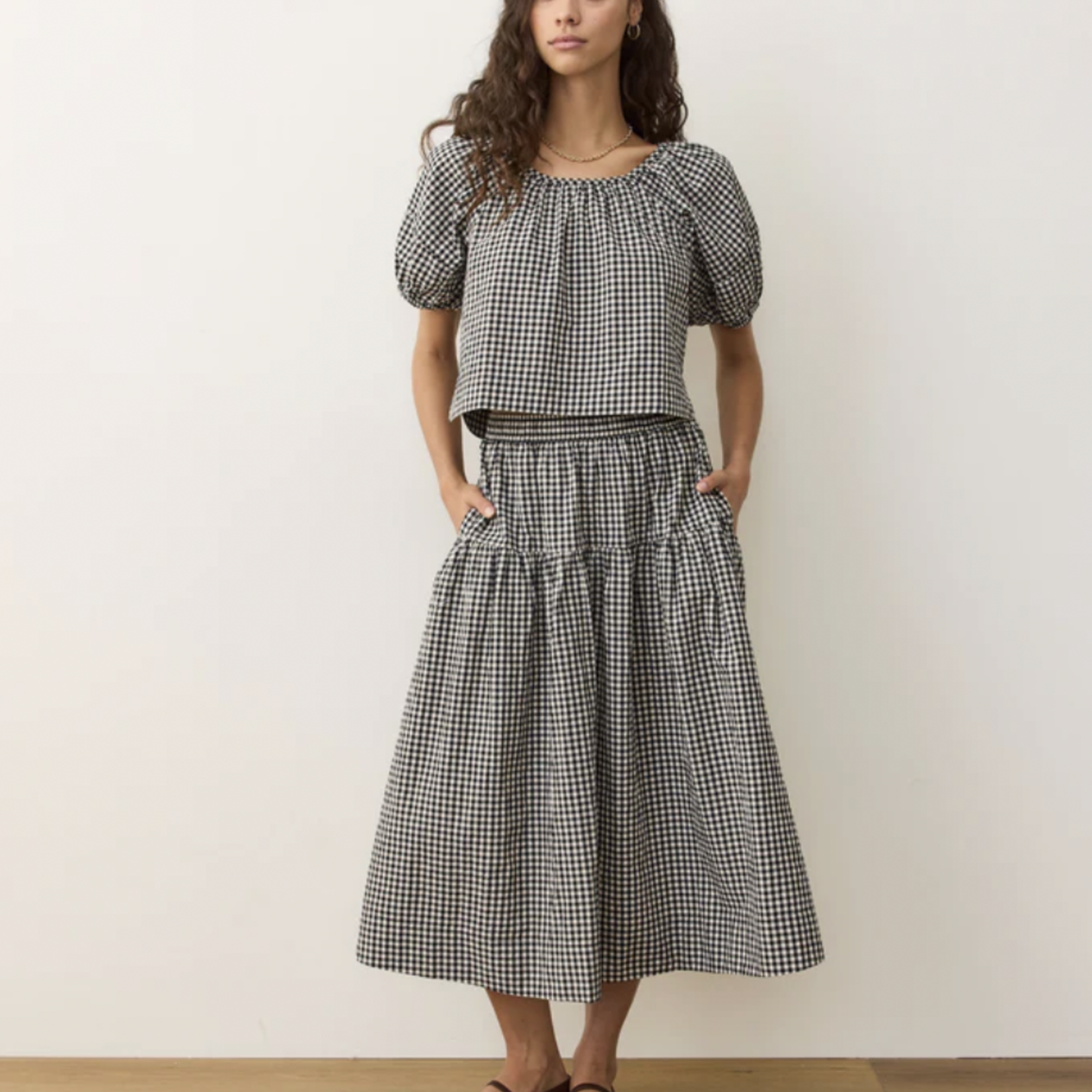 MARINE LAYER MARINE LAYER GIA POPLIN BLOUSE