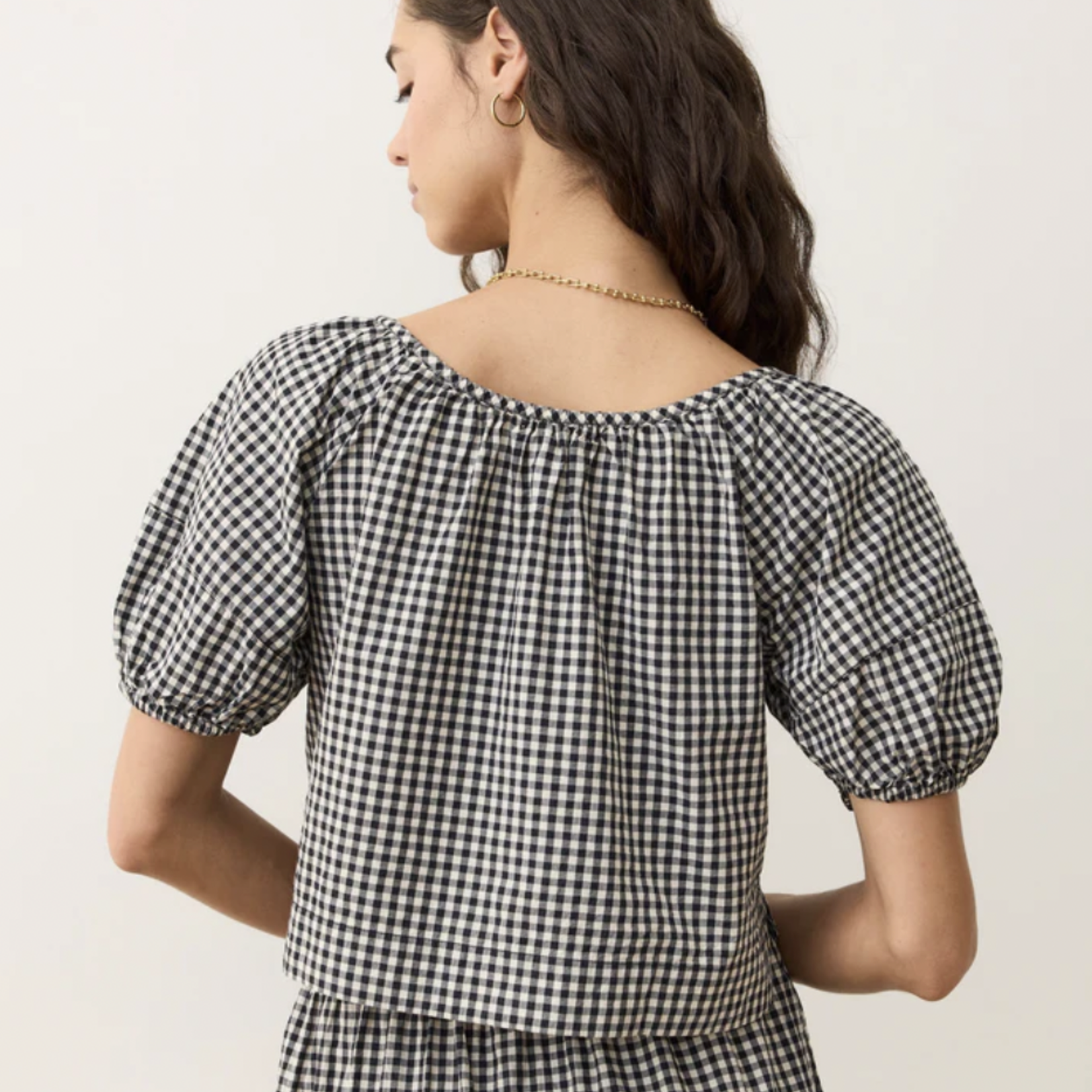 MARINE LAYER MARINE LAYER GIA POPLIN BLOUSE