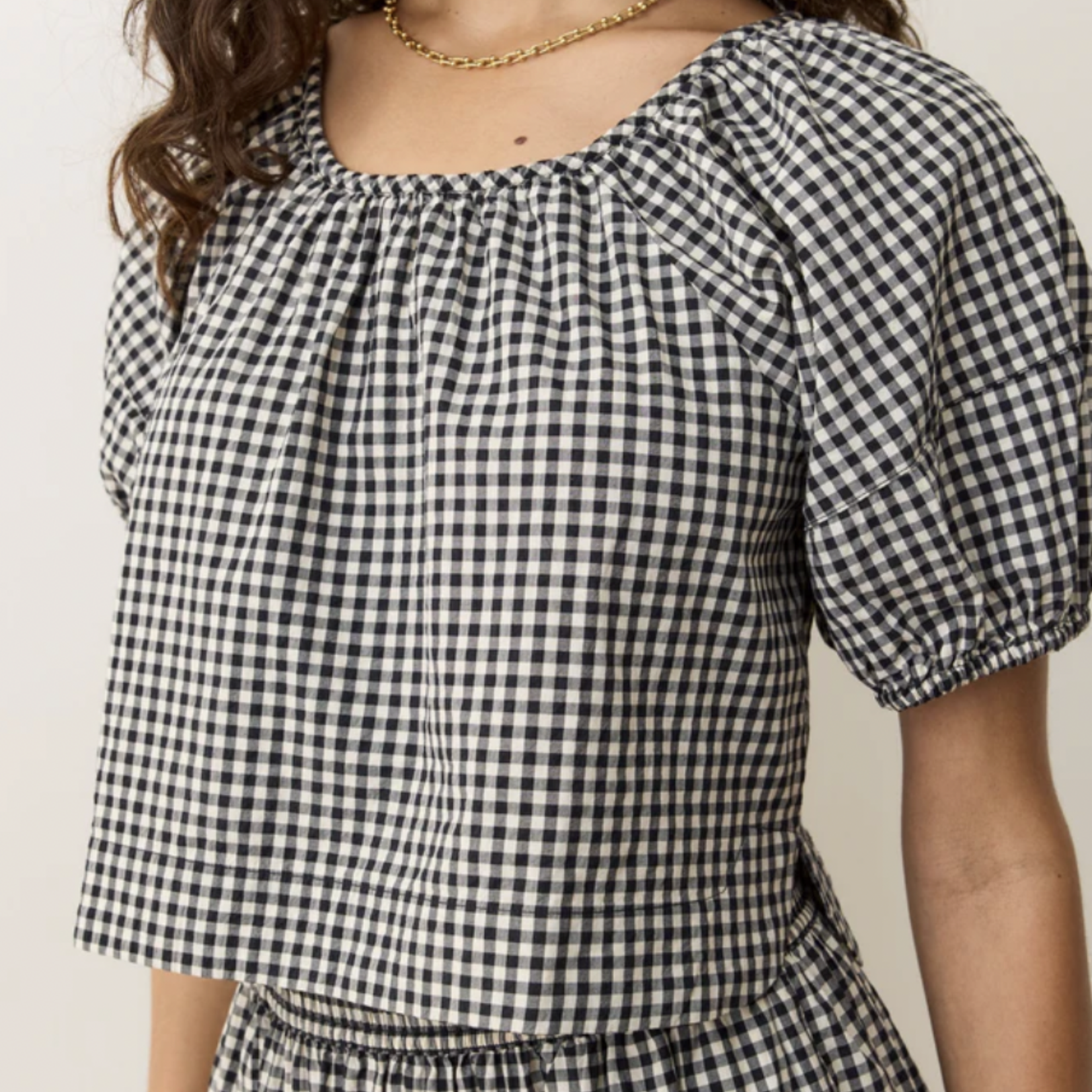 MARINE LAYER MARINE LAYER GIA POPLIN BLOUSE