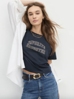 FAVORITE DAUGHTER FAVORITE DAUGHTER CROPPED COLLEGIATE TEE
