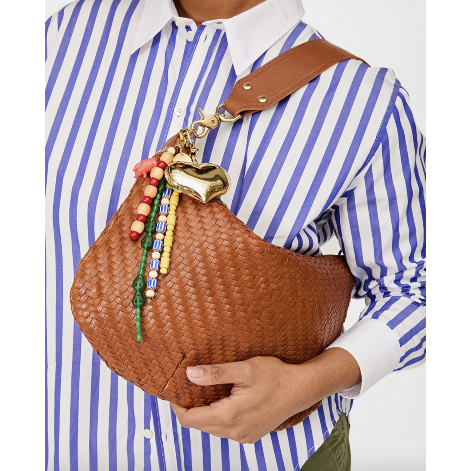 CLARE V. CLARE V. GRAND MYLAR HEART FOB