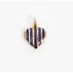 CLARE V. CLARE V. STRIPE HEART LOCKET