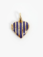 CLARE V. CLARE V. STRIPE HEART LOCKET