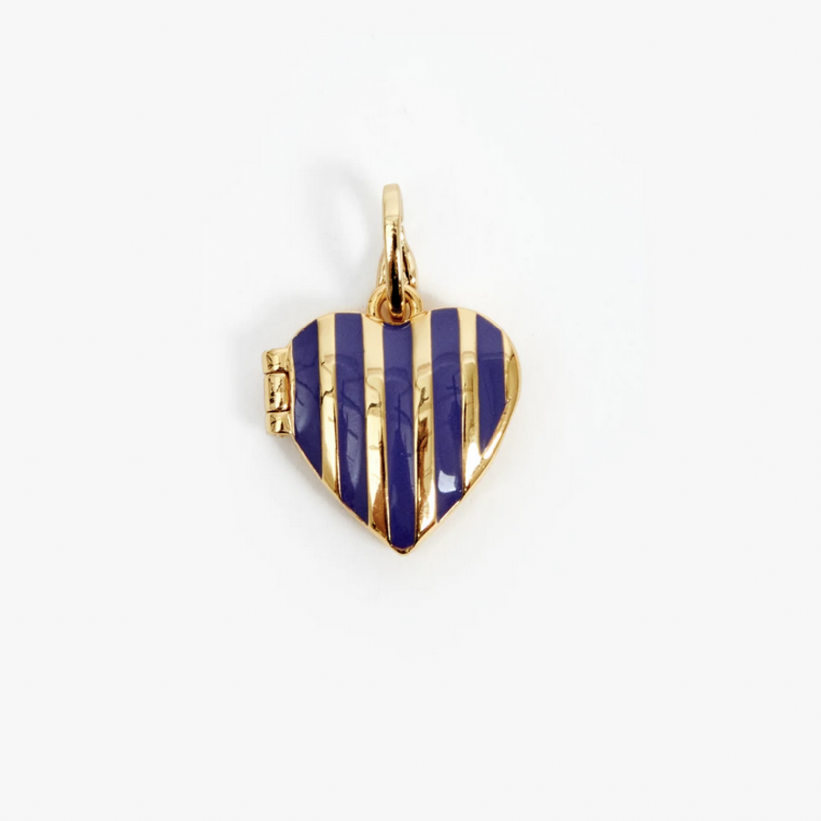 CLARE V. CLARE V. STRIPE HEART LOCKET
