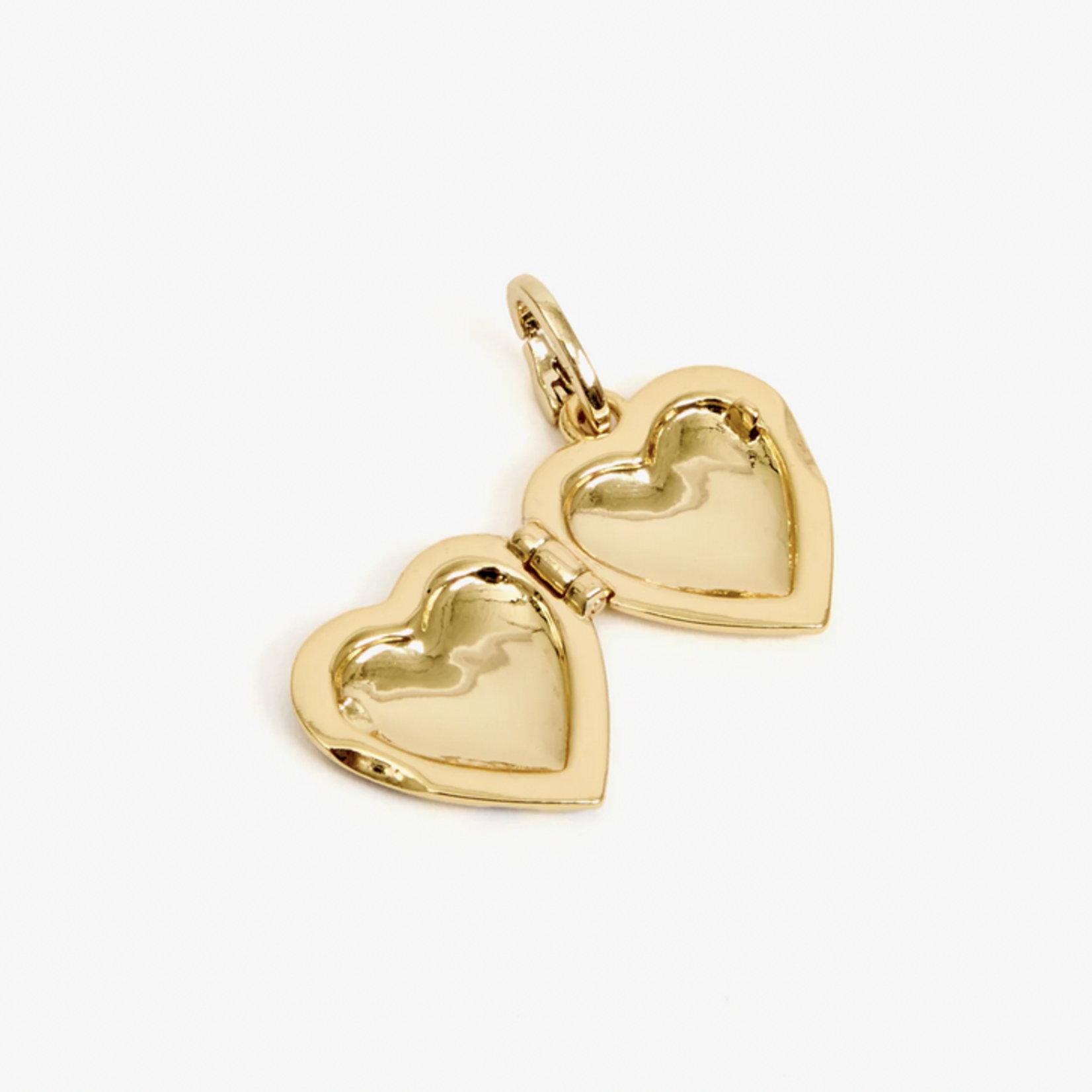 CLARE V. CLARE V. STRIPE HEART LOCKET