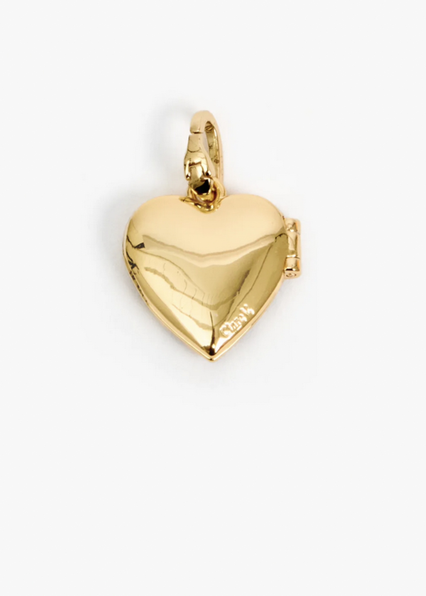 CLARE V. CLARE V. STRIPE HEART LOCKET