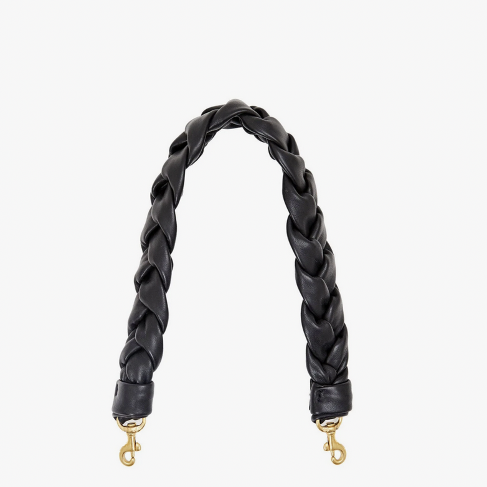 CLARE V. CLARE V. BRAIDED LEATHER SHOULDER STRAP