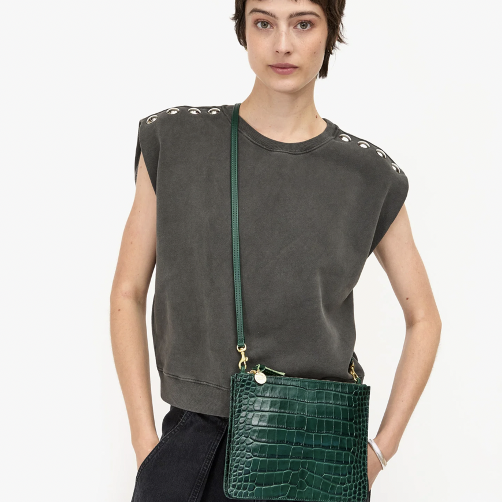 CLARE V. CLARE V. MARGOT DOUBLE SAC BRETELLE