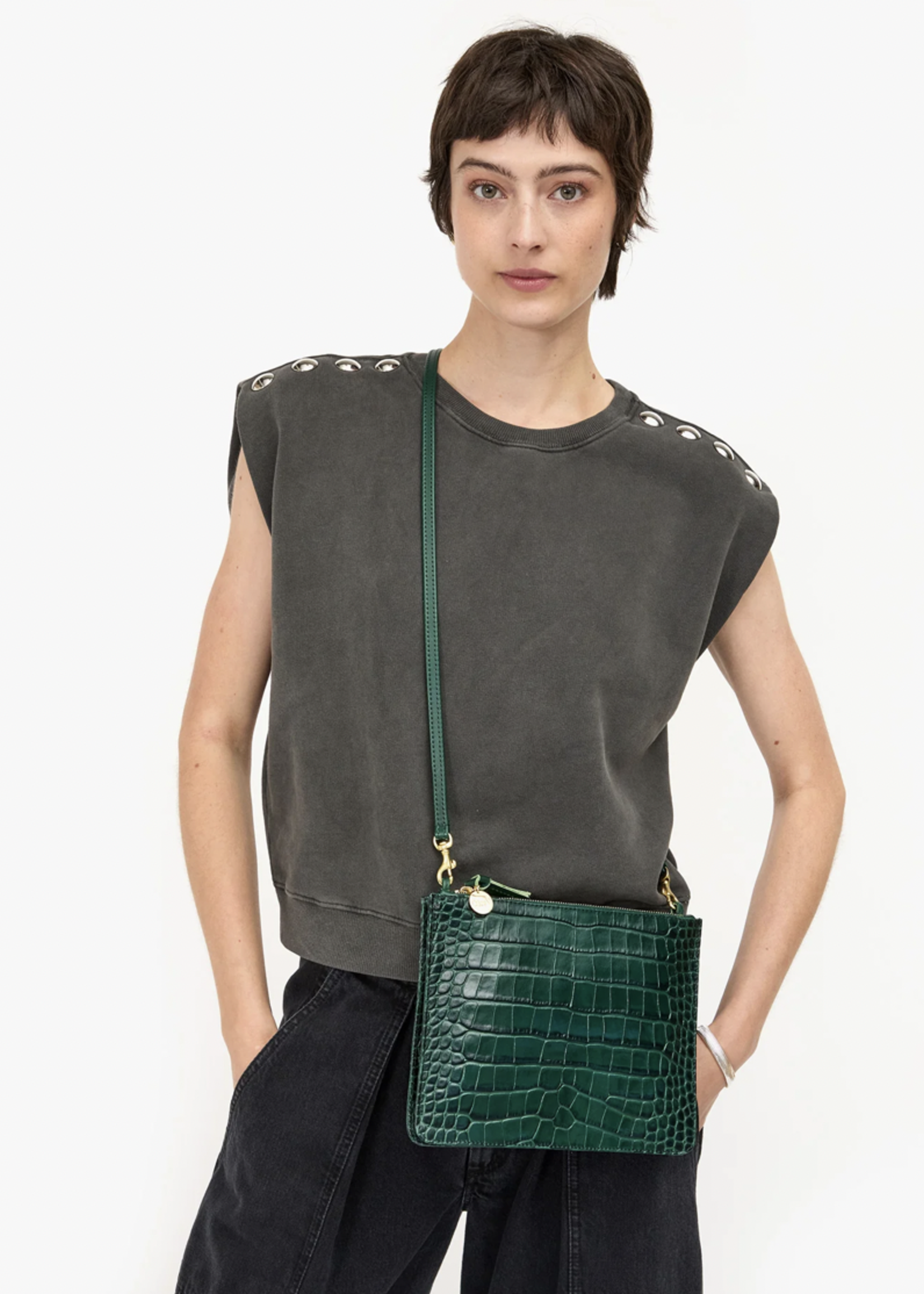 CLARE V. CLARE V. MARGOT DOUBLE SAC BRETELLE