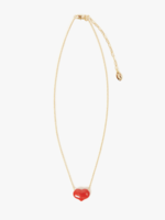 CLARE V. CLARE V. PETITE MYLAR HEART NECKLACE