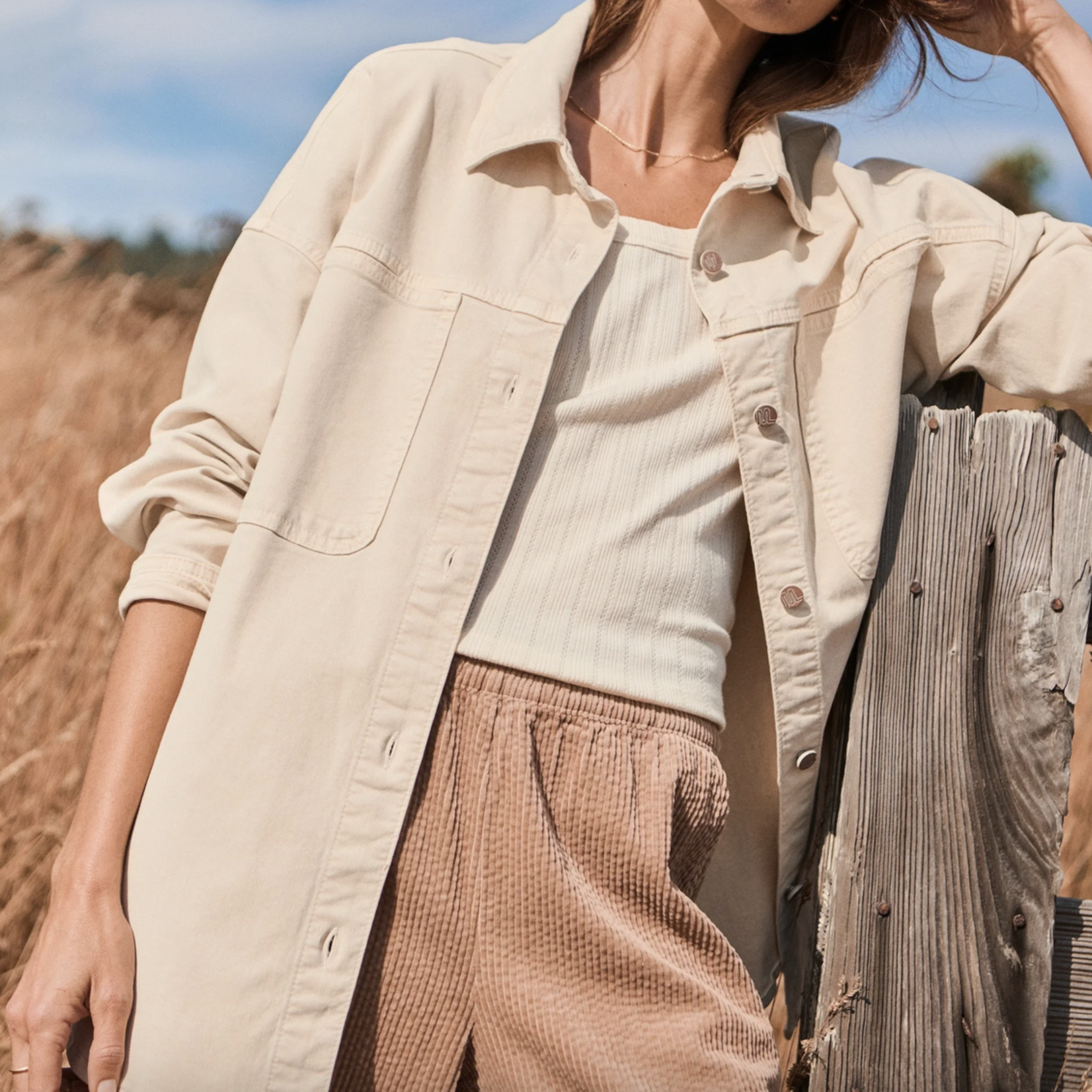 MARINE LAYER MARINE LAYER MOLLY OVERSIZED SHIRT JACKET