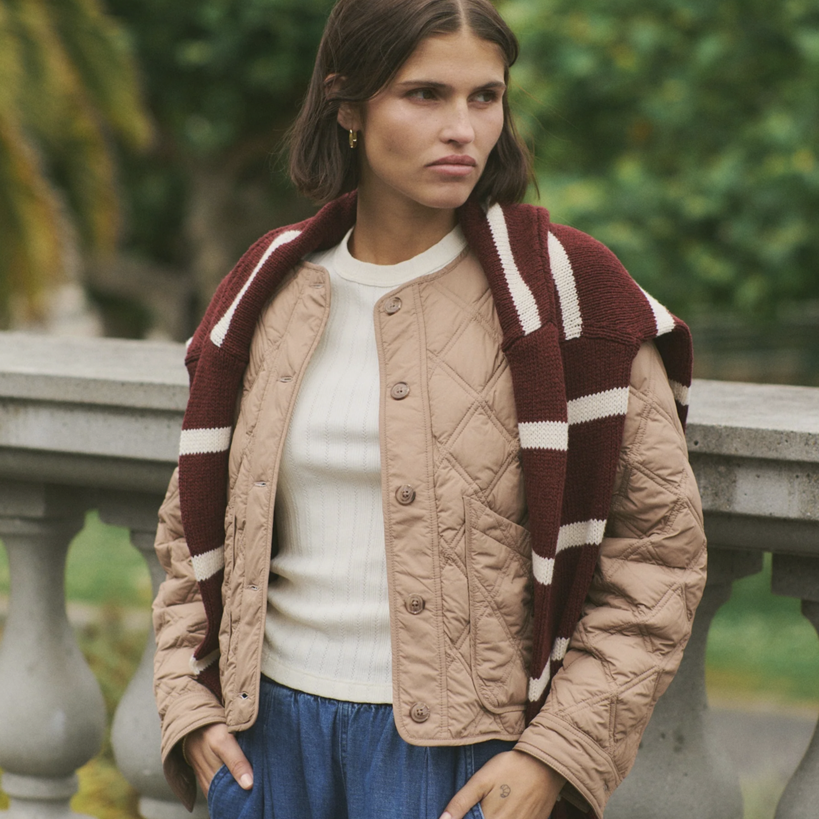 MARINE LAYER MARINE LAYER MARINA QUILTED LINER JACKET