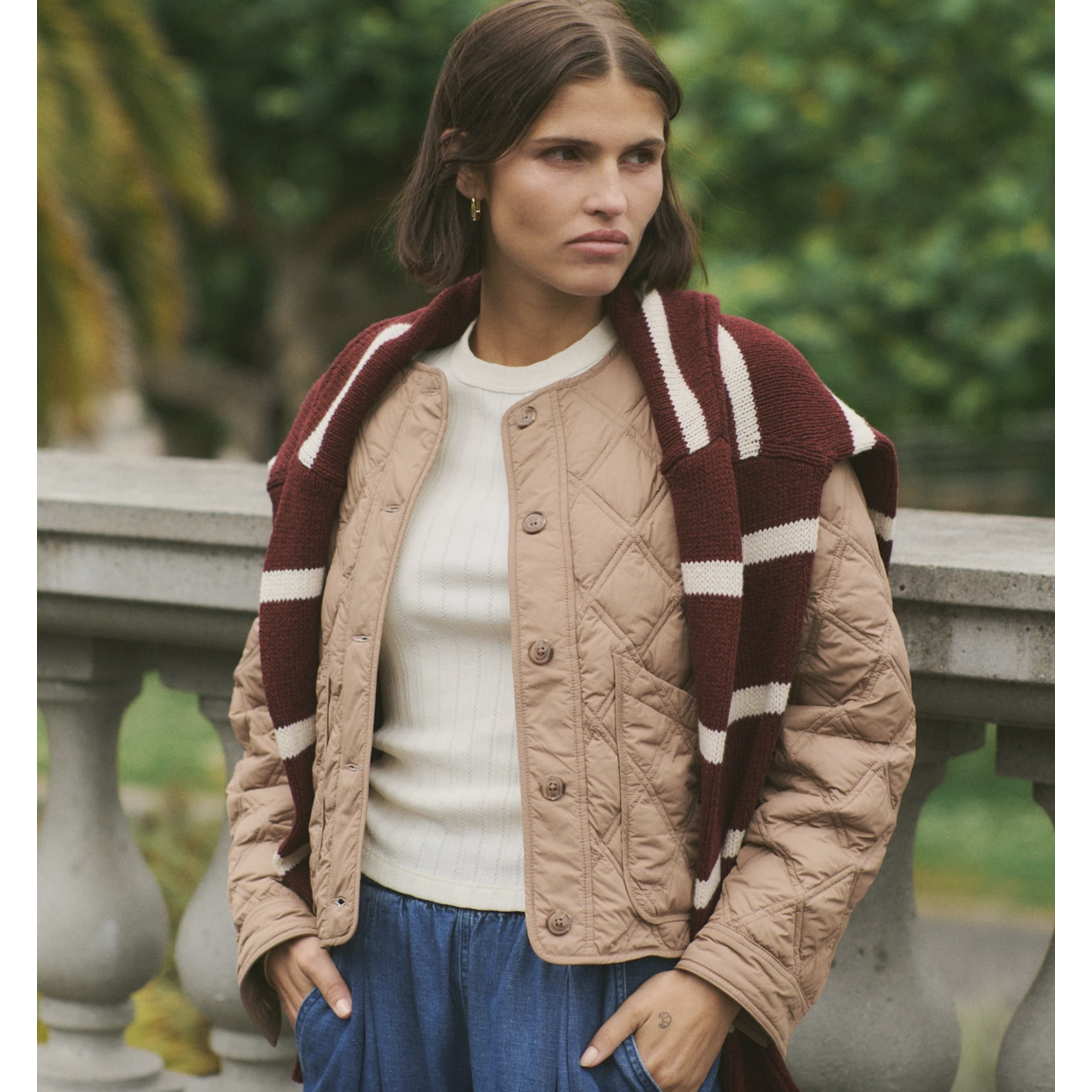 MARINE LAYER MARINE LAYER MARINA QUILTED LINER JACKET