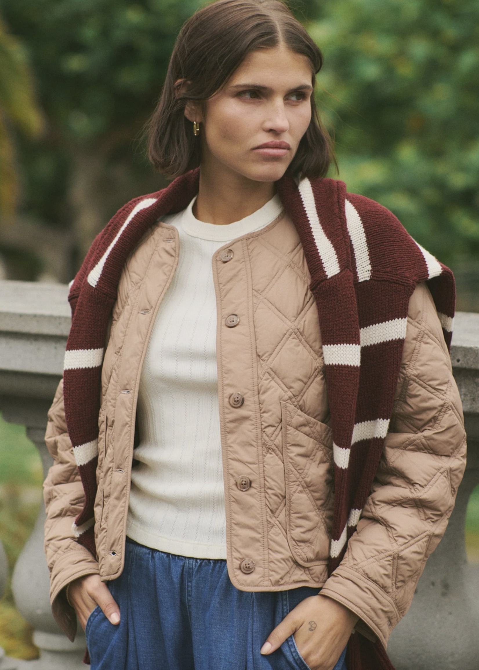 MARINE LAYER MARINE LAYER MARINA QUILTED LINER JACKET