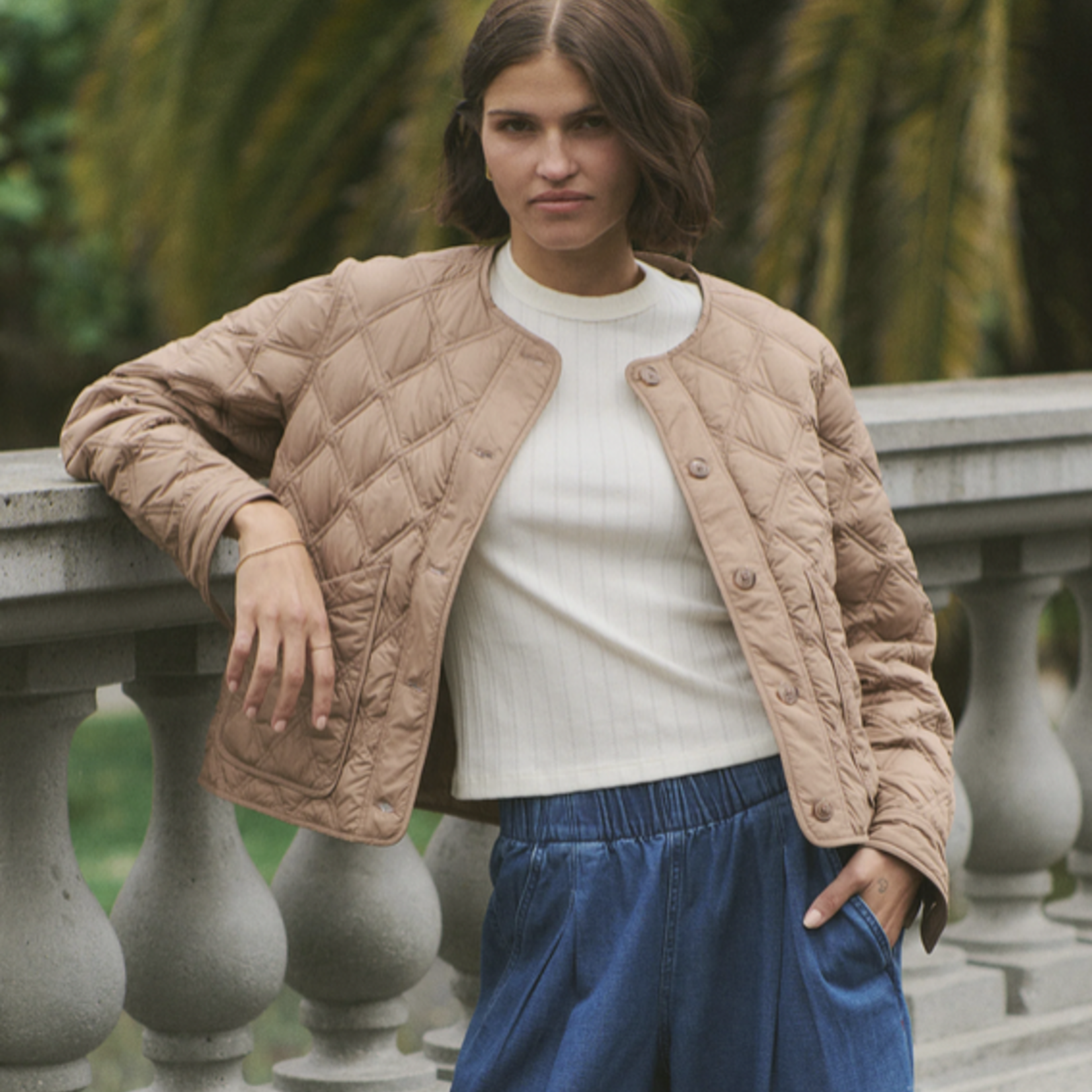 MARINE LAYER MARINE LAYER MARINA QUILTED LINER JACKET