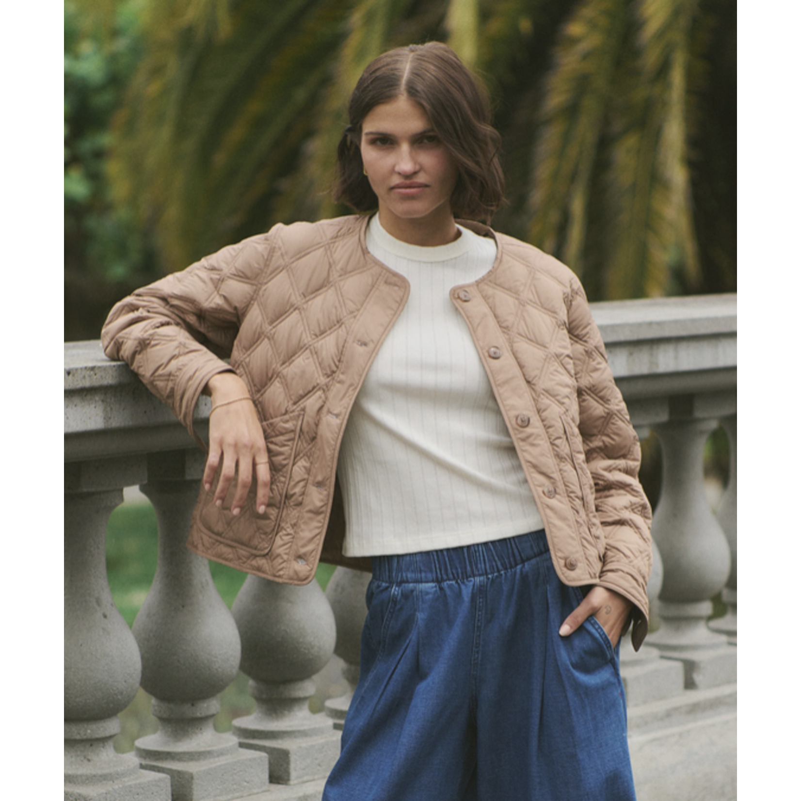 MARINE LAYER MARINE LAYER MARINA QUILTED LINER JACKET