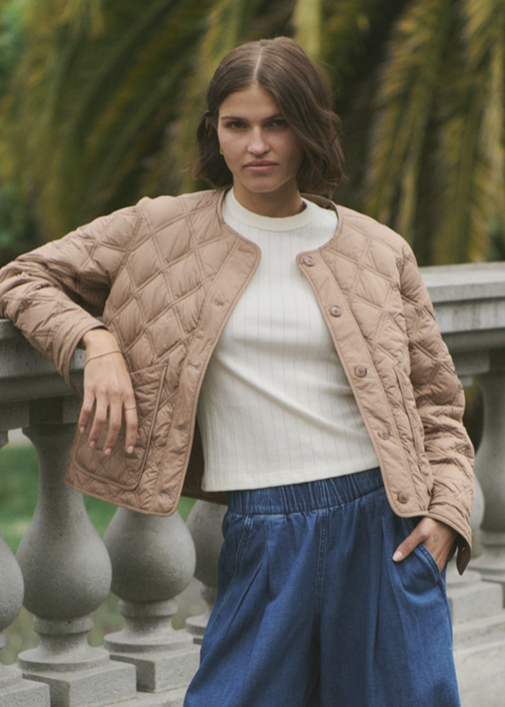 MARINE LAYER MARINE LAYER MARINA QUILTED LINER JACKET