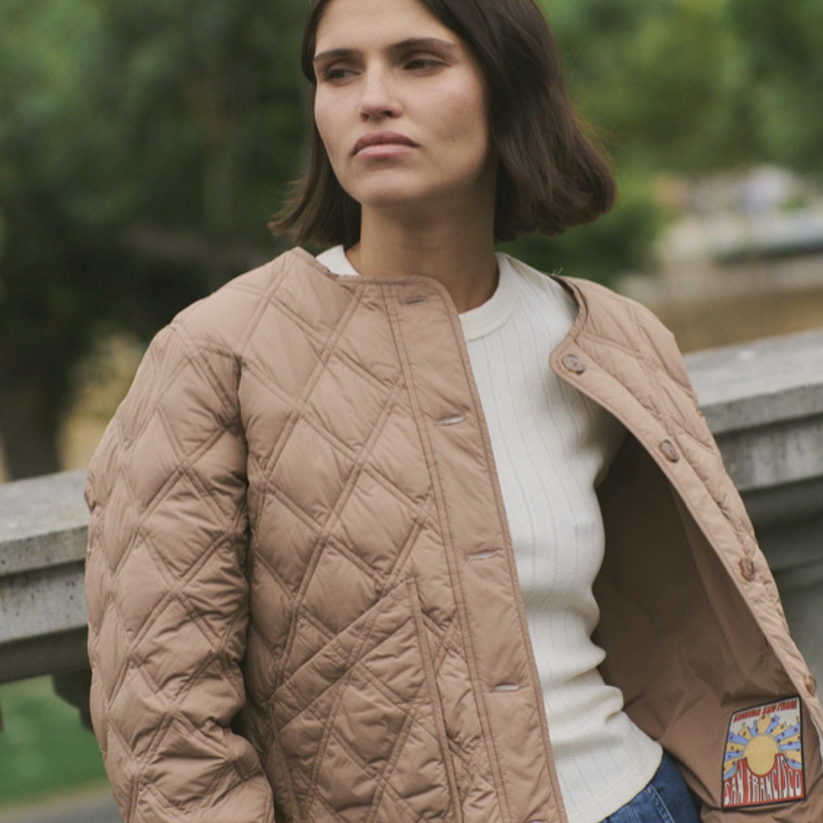 MARINE LAYER MARINE LAYER MARINA QUILTED LINER JACKET