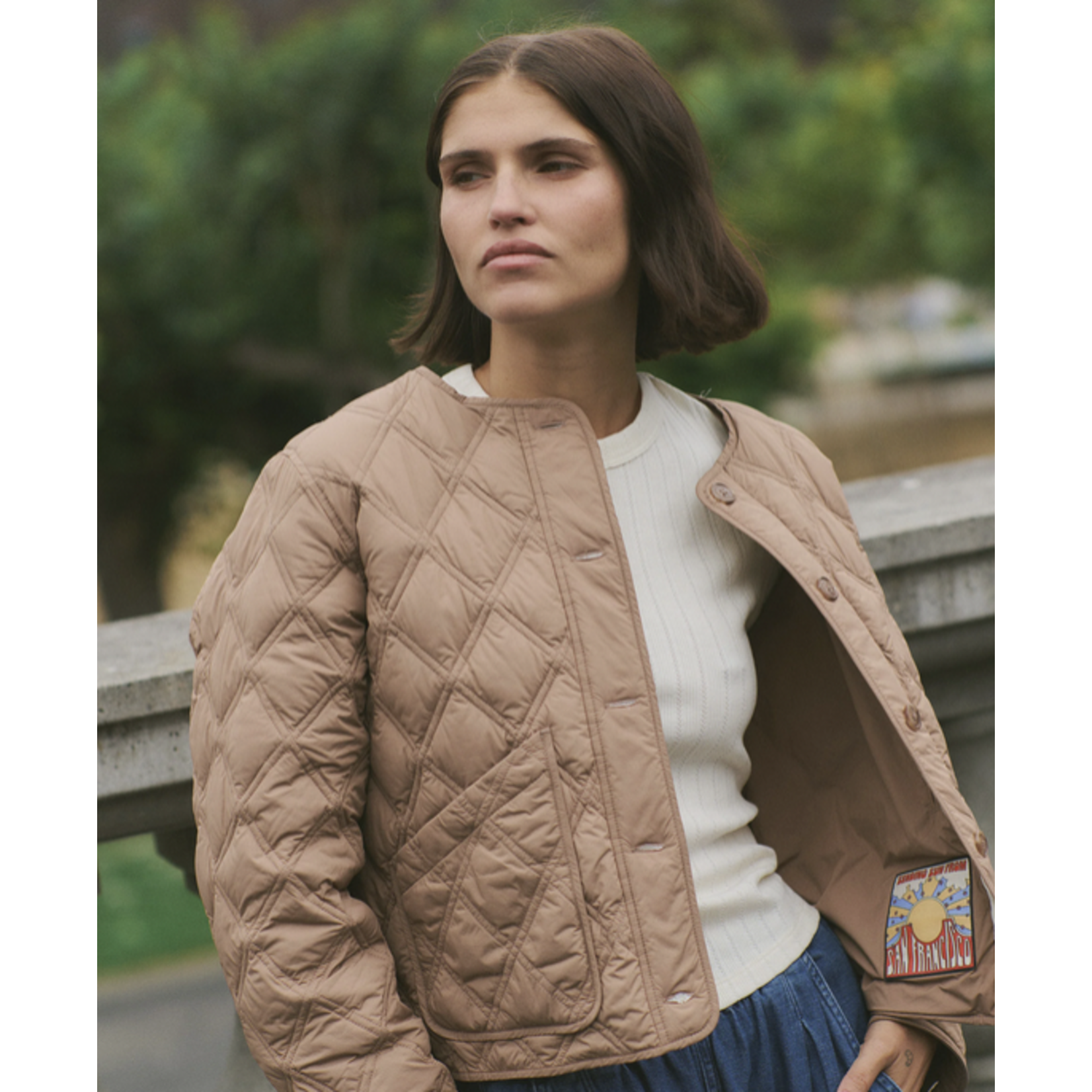 MARINE LAYER MARINE LAYER MARINA QUILTED LINER JACKET