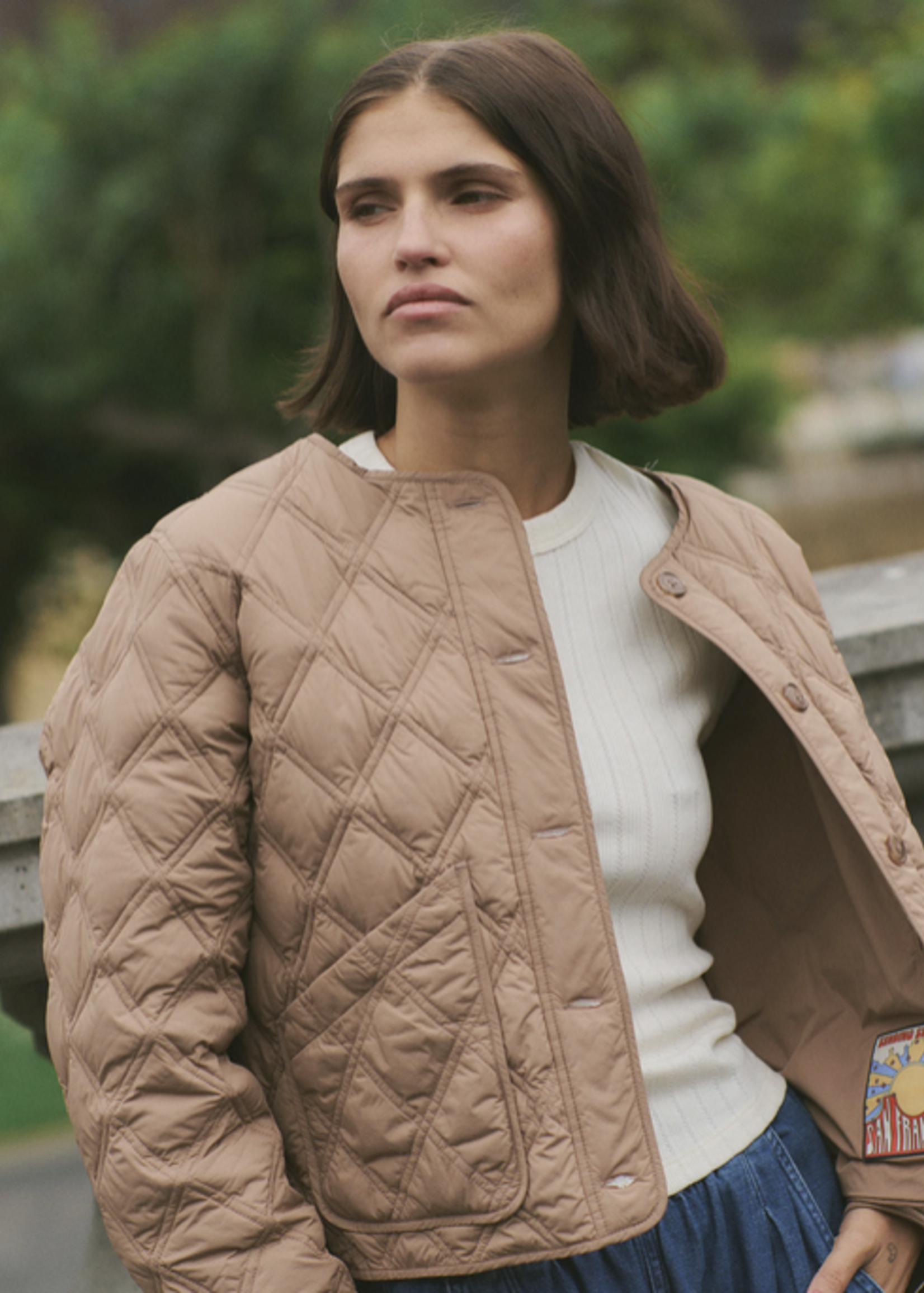 MARINE LAYER MARINE LAYER MARINA QUILTED LINER JACKET