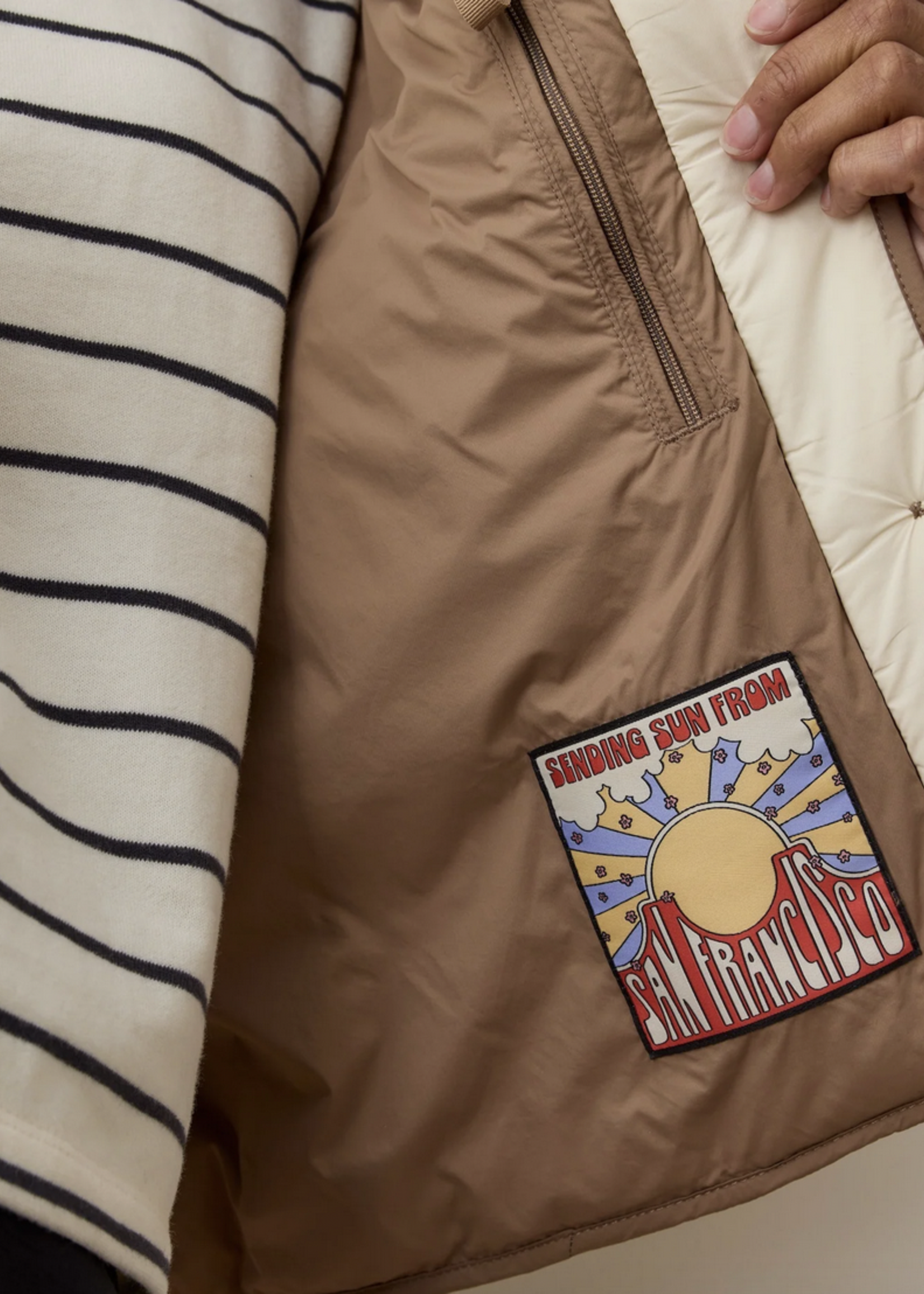 MARINE LAYER MARINE LAYER MARINA QUILTED LINER JACKET