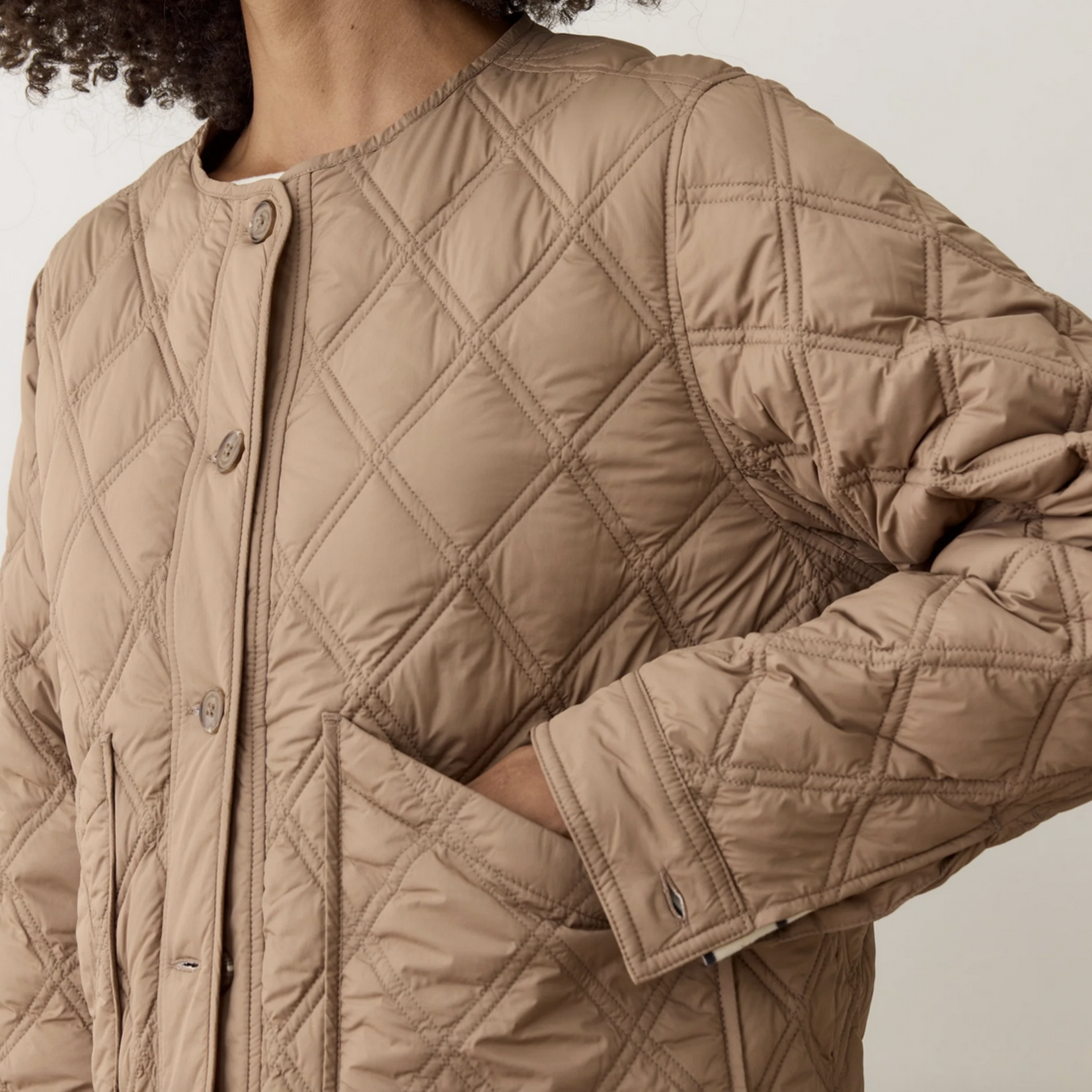 MARINE LAYER MARINE LAYER MARINA QUILTED LINER JACKET