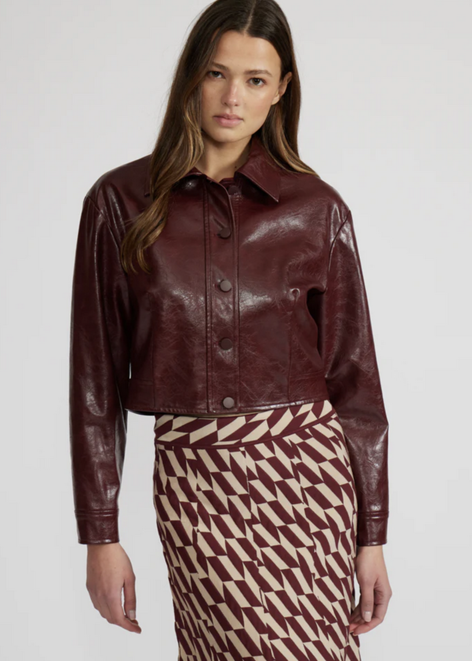 LUCY PARIS LUCY PARIS CALEB FAUX LEATHER JACKET
