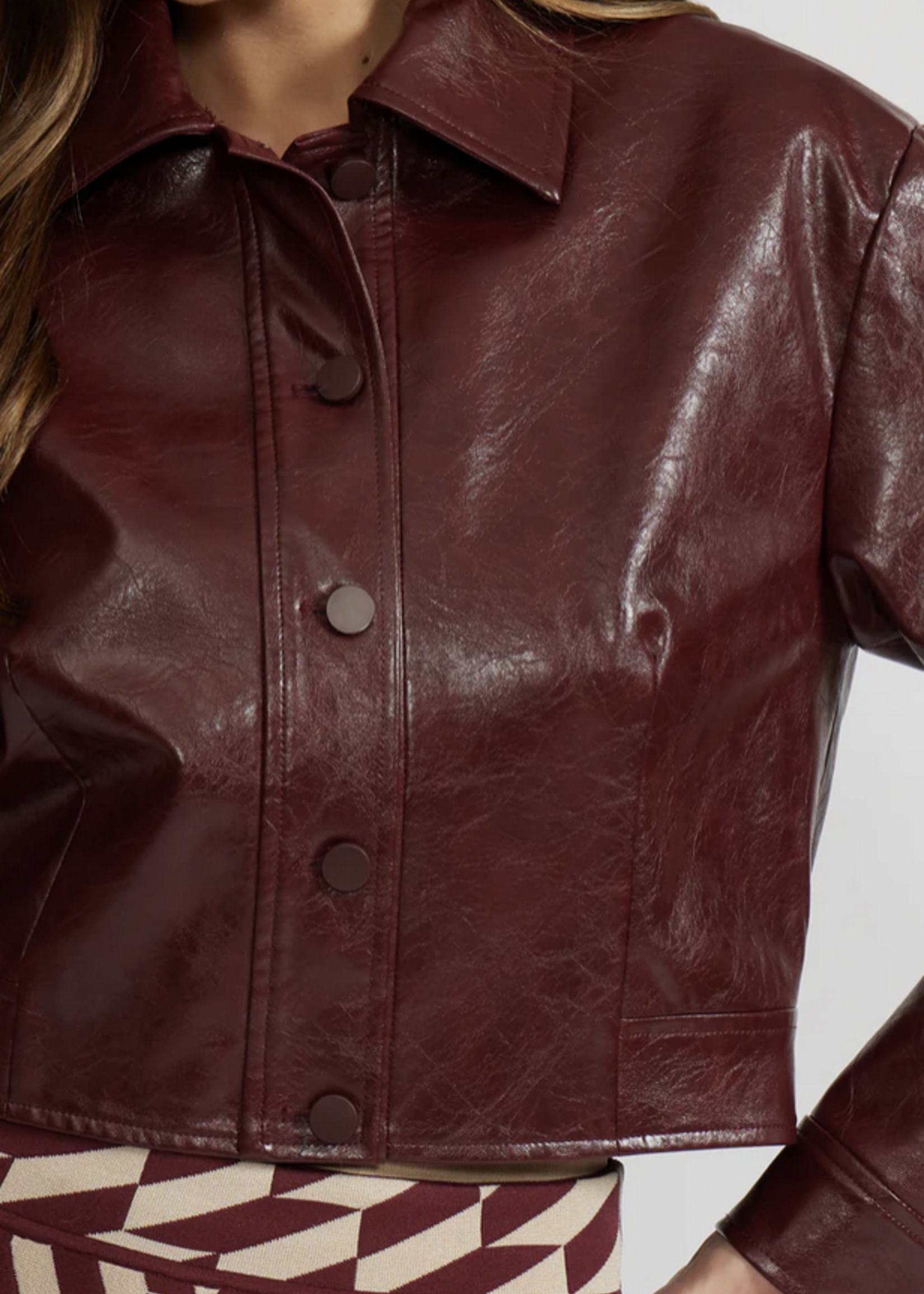 LUCY PARIS LUCY PARIS CALEB FAUX LEATHER JACKET