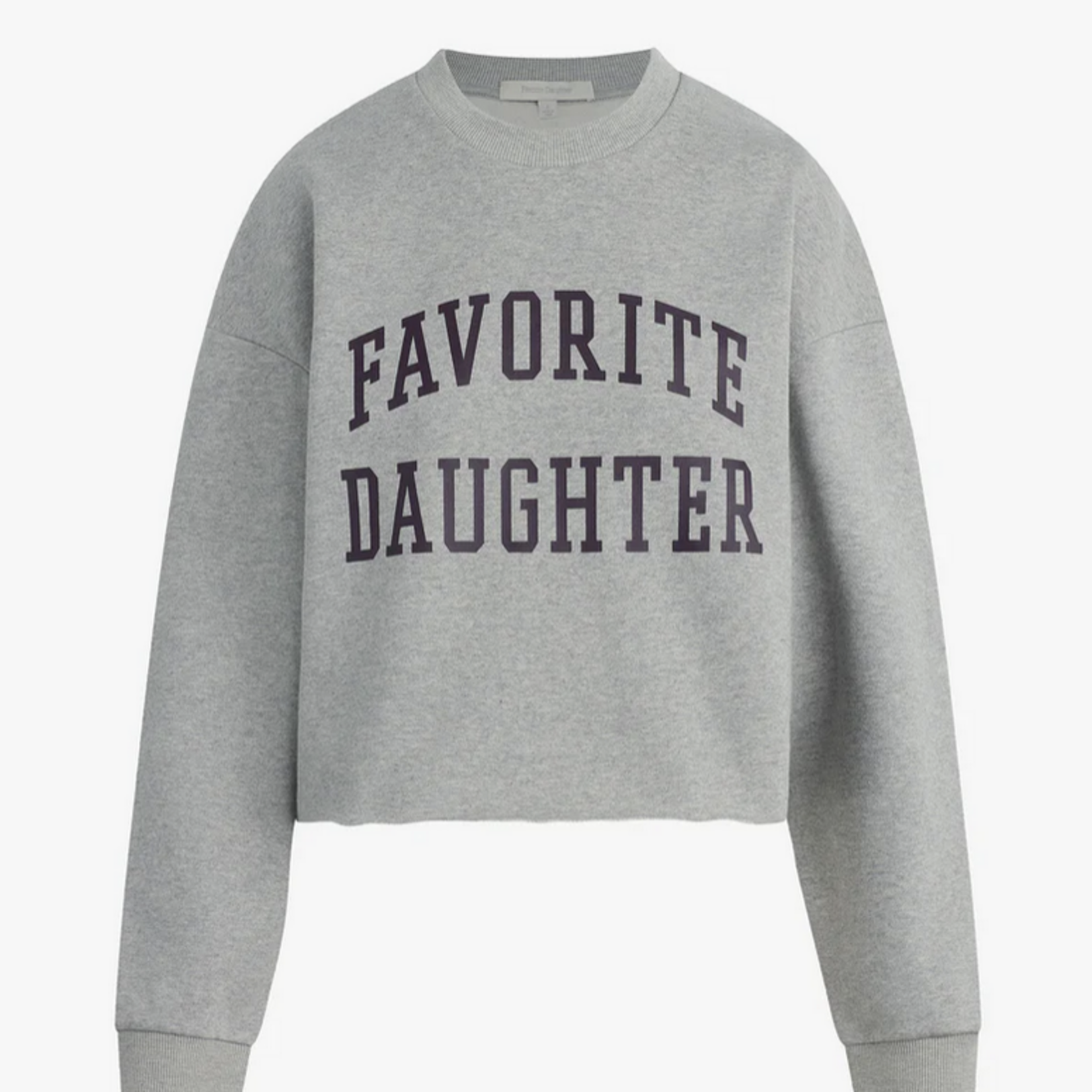 FAVORITE DAUGHTER CROPPED COLLEGIATE SWEATSHIRT