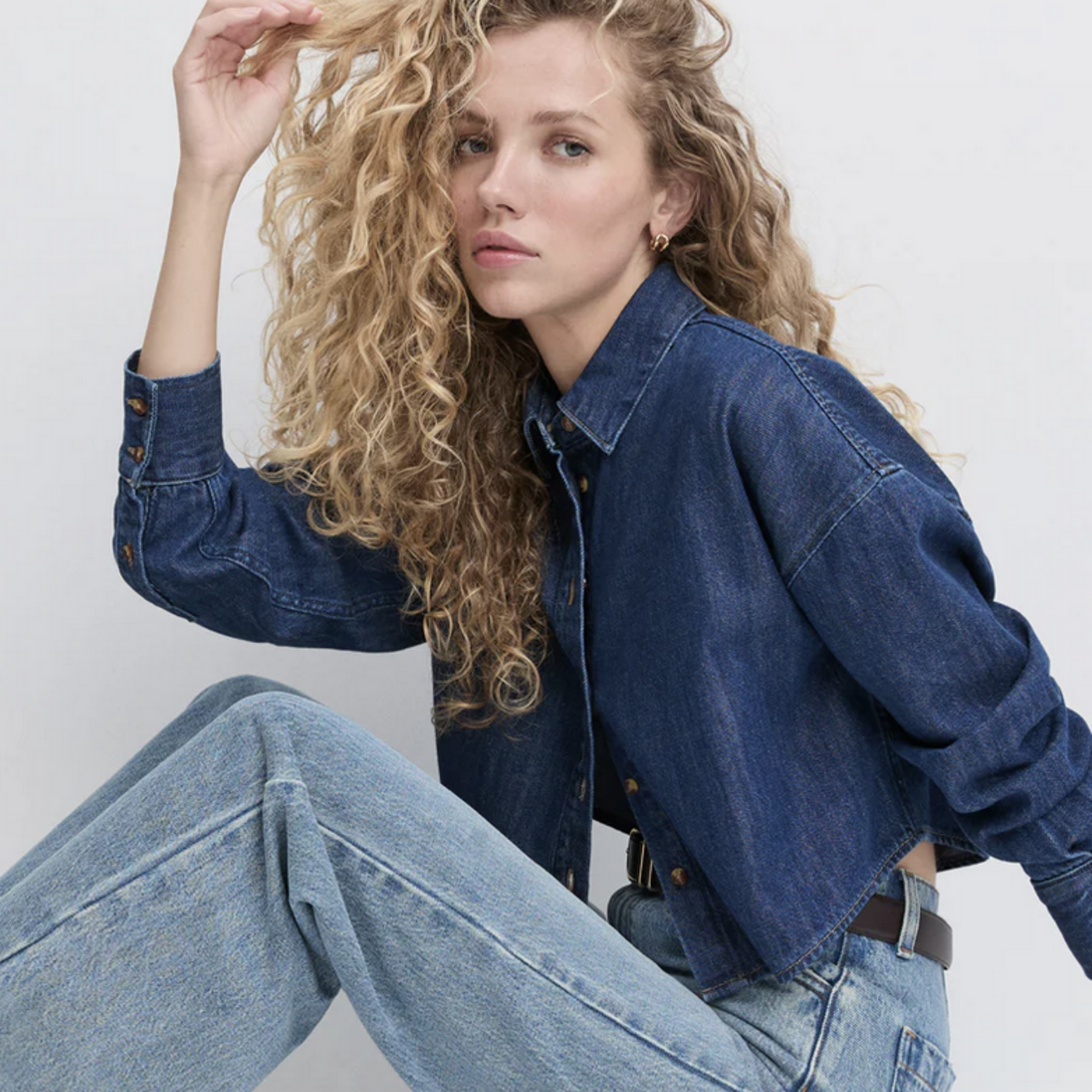 FAVORITE DAUGHTER FAVORITE DAUGHTER CROP EX-BOYFRIEND SHIRT