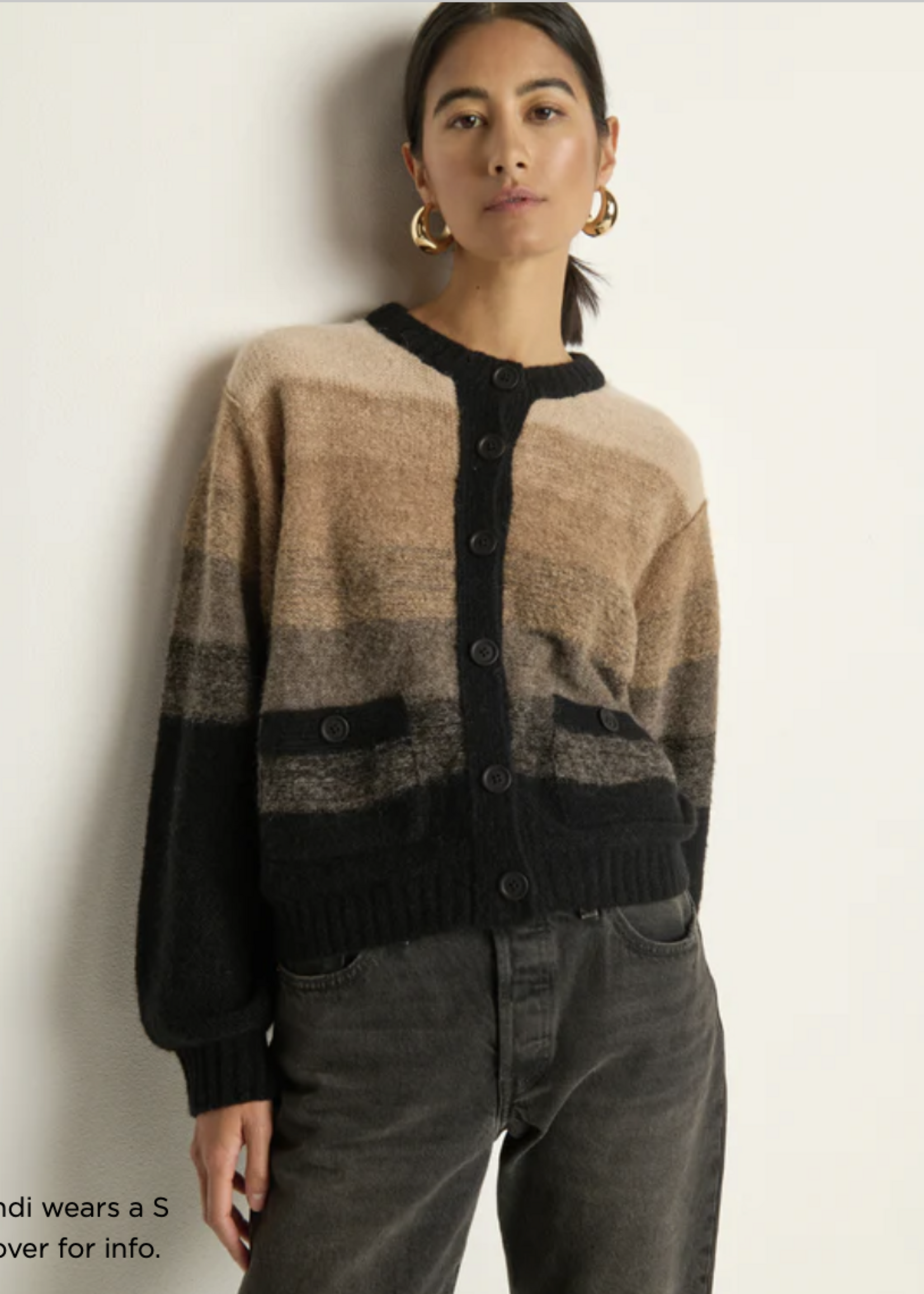 NATION LTD NATION TESSA OMBRE CARDIGAN