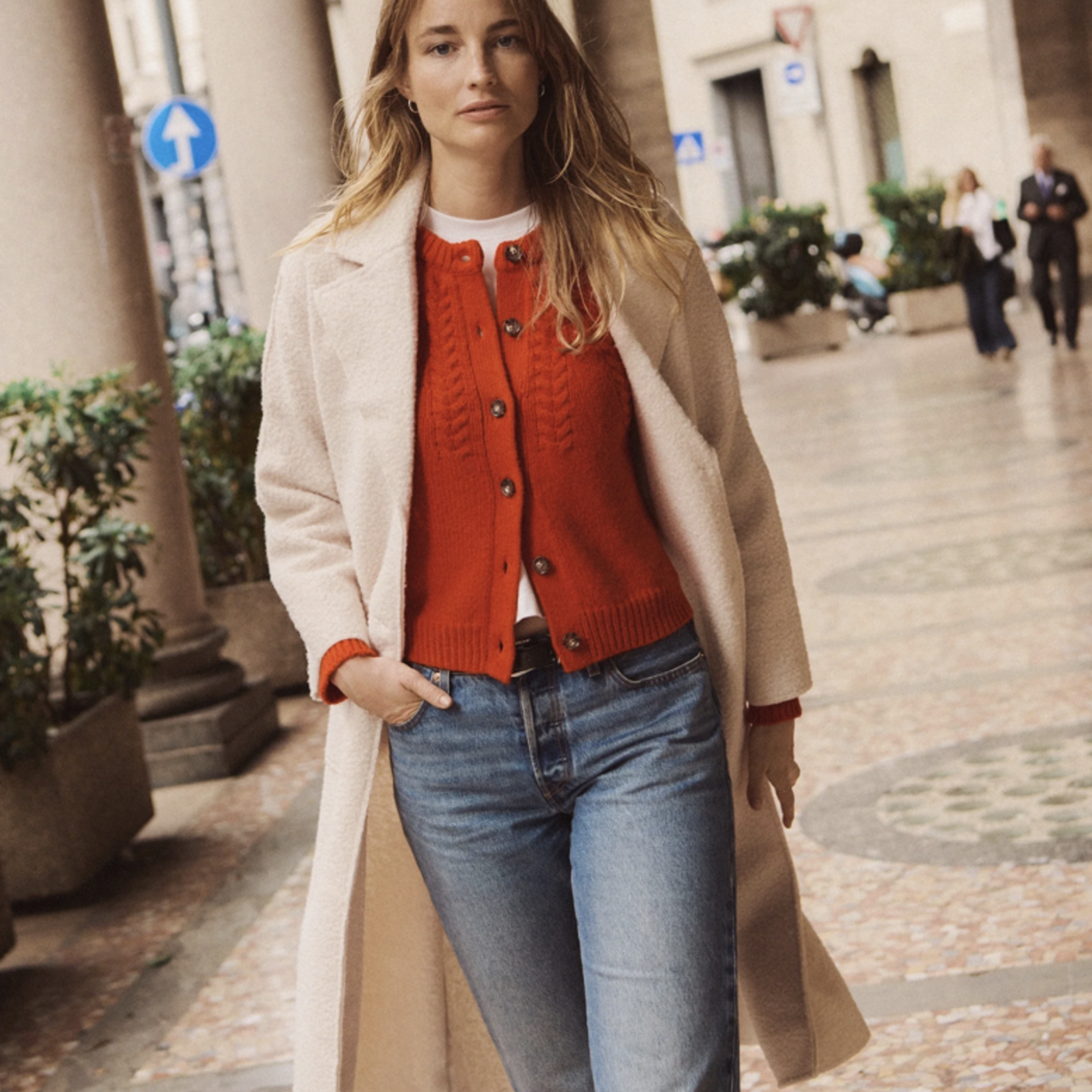 MARINE LAYER MARINE LAYER EVERLY CABLE KNIT CARDIGAN