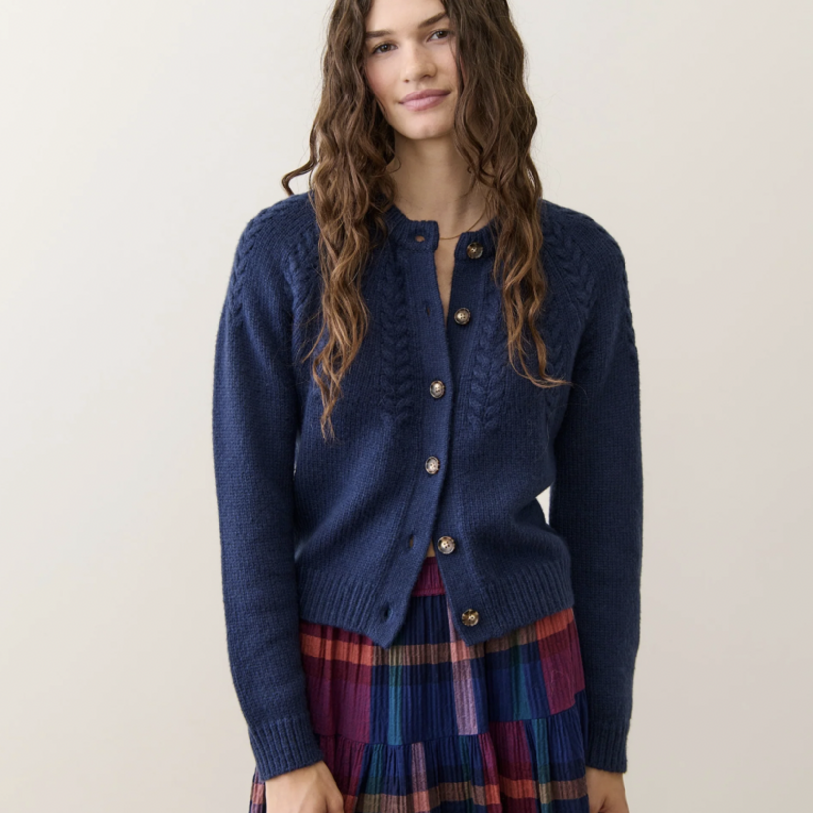 MARINE LAYER MARINE LAYER EVERLY CABLE KNIT CARDIGAN