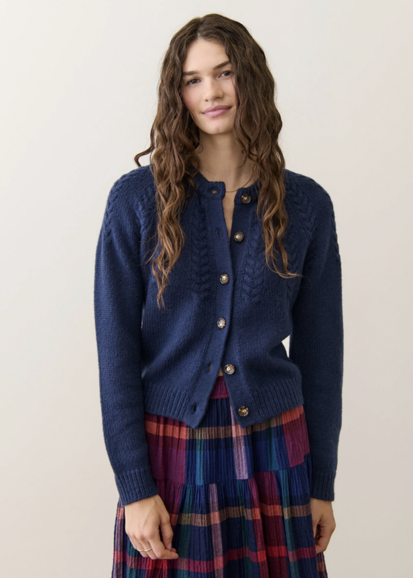 MARINE LAYER MARINE LAYER EVERLY CABLE KNIT CARDIGAN