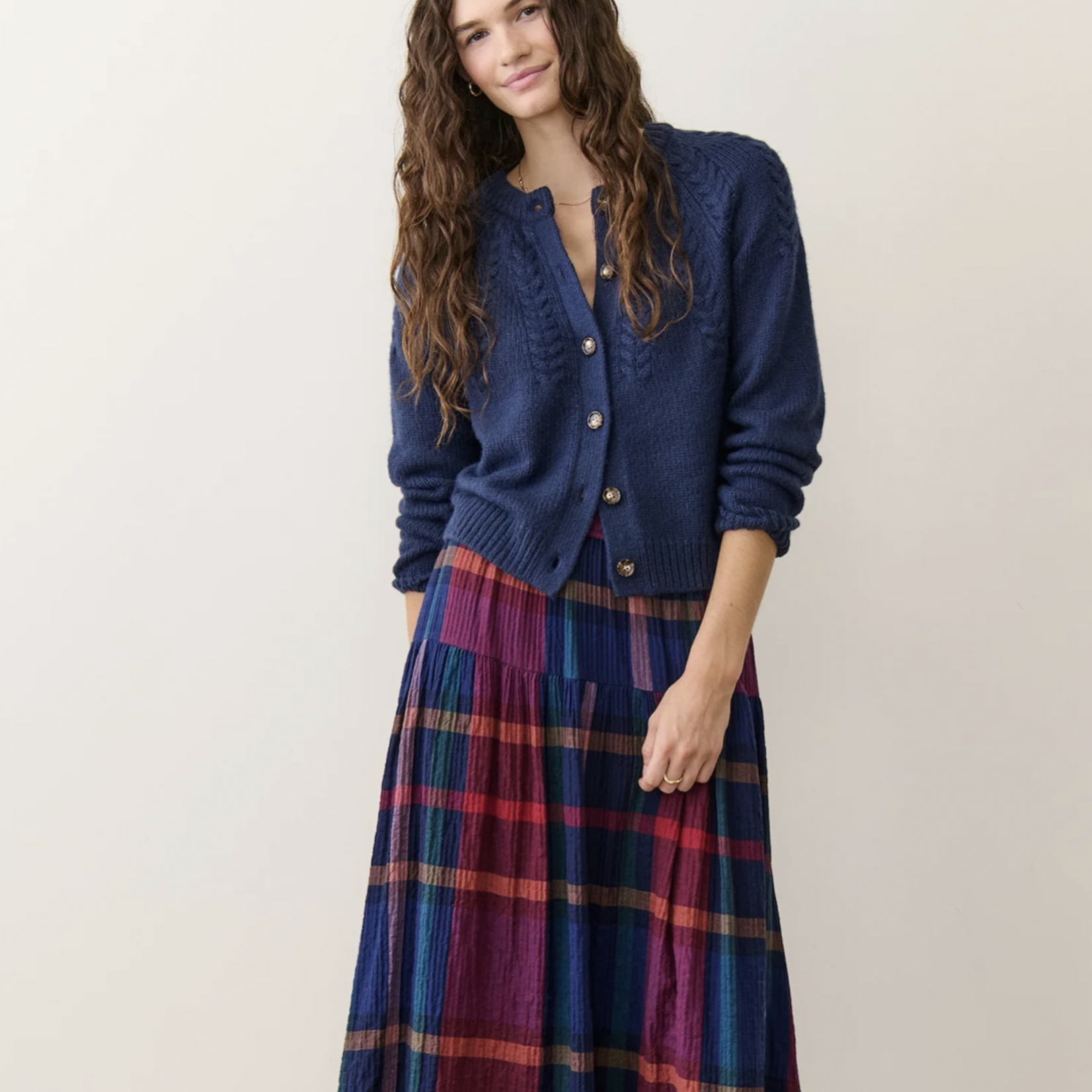 MARINE LAYER MARINE LAYER EVERLY CABLE KNIT CARDIGAN