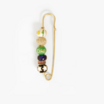CLARE V. CLARE V. BEADED BLAZER PIN
