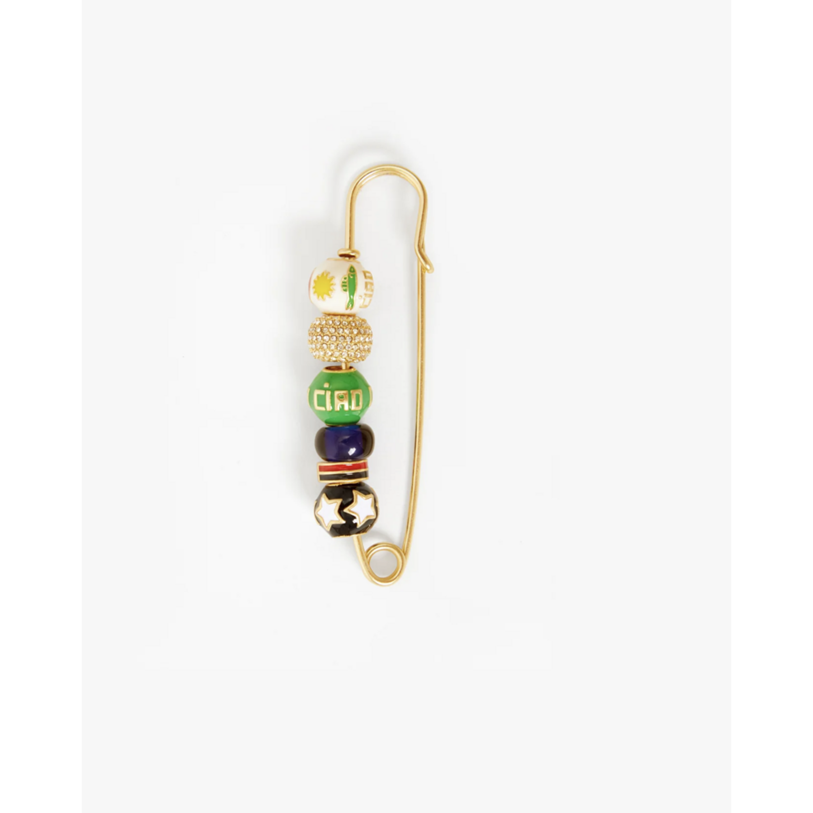 CLARE V. CLARE V. BEADED BLAZER PIN