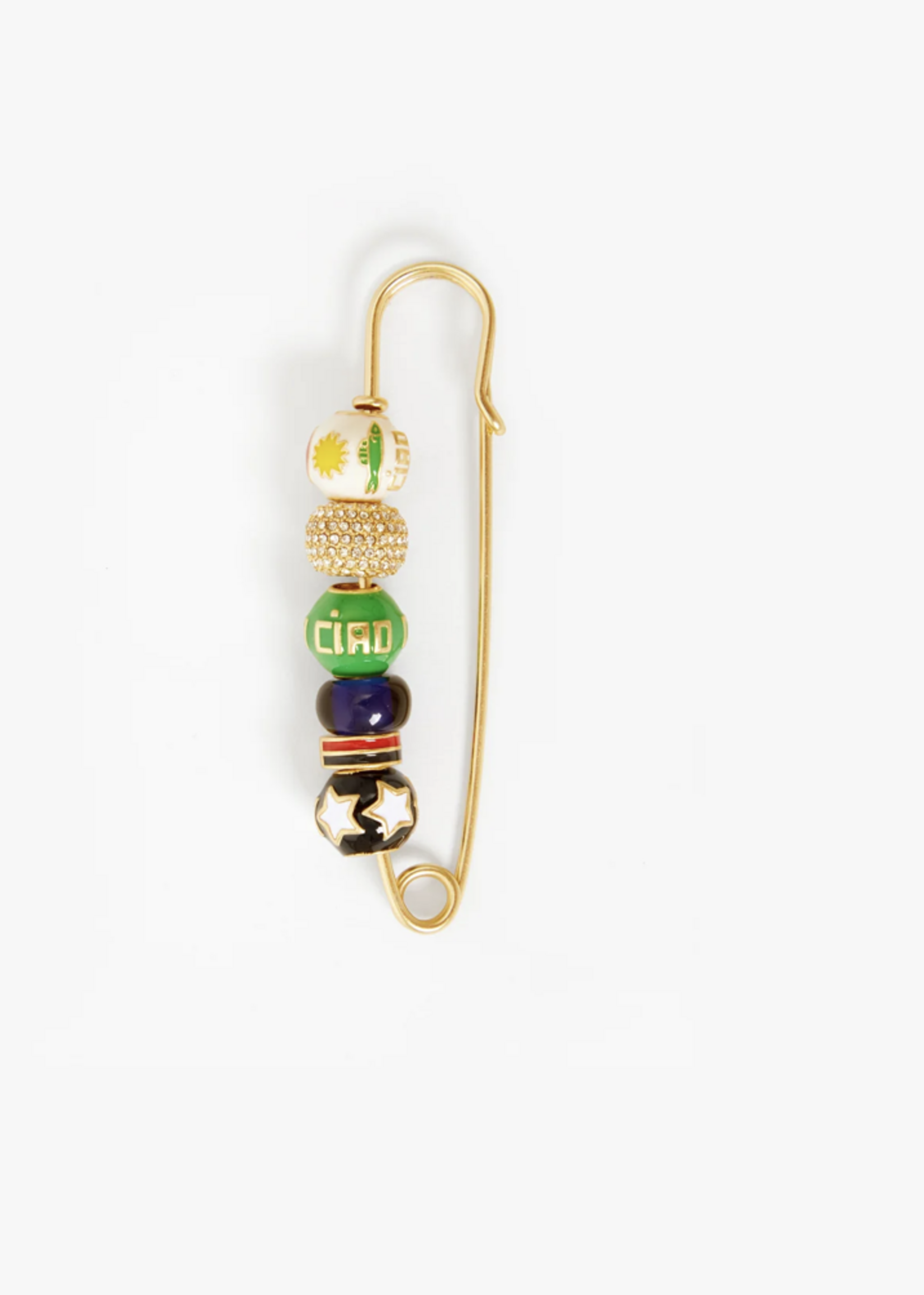 CLARE V. CLARE V. BEADED BLAZER PIN