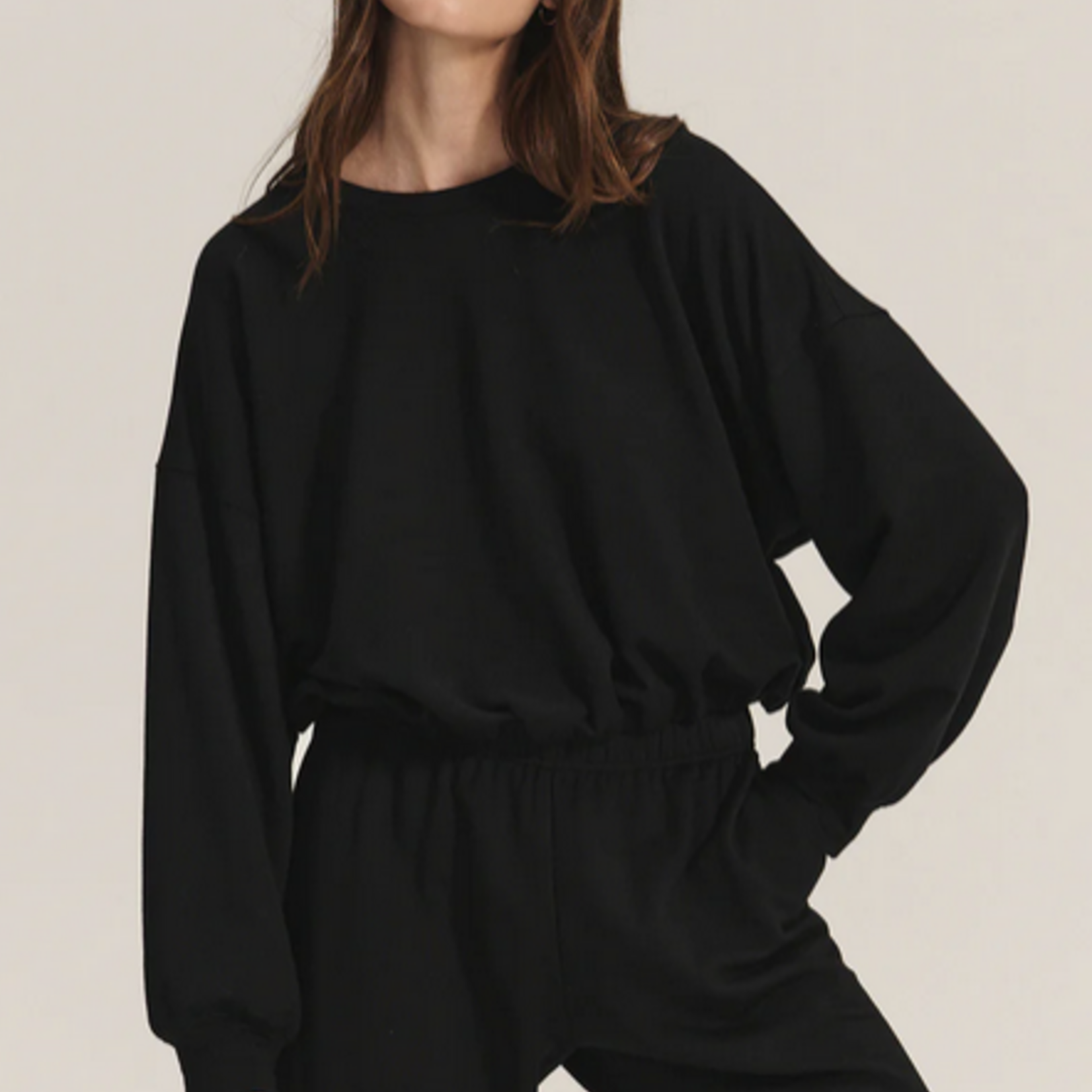 VELVET VELVET JOLIE CROPPED SWEATSHIRT