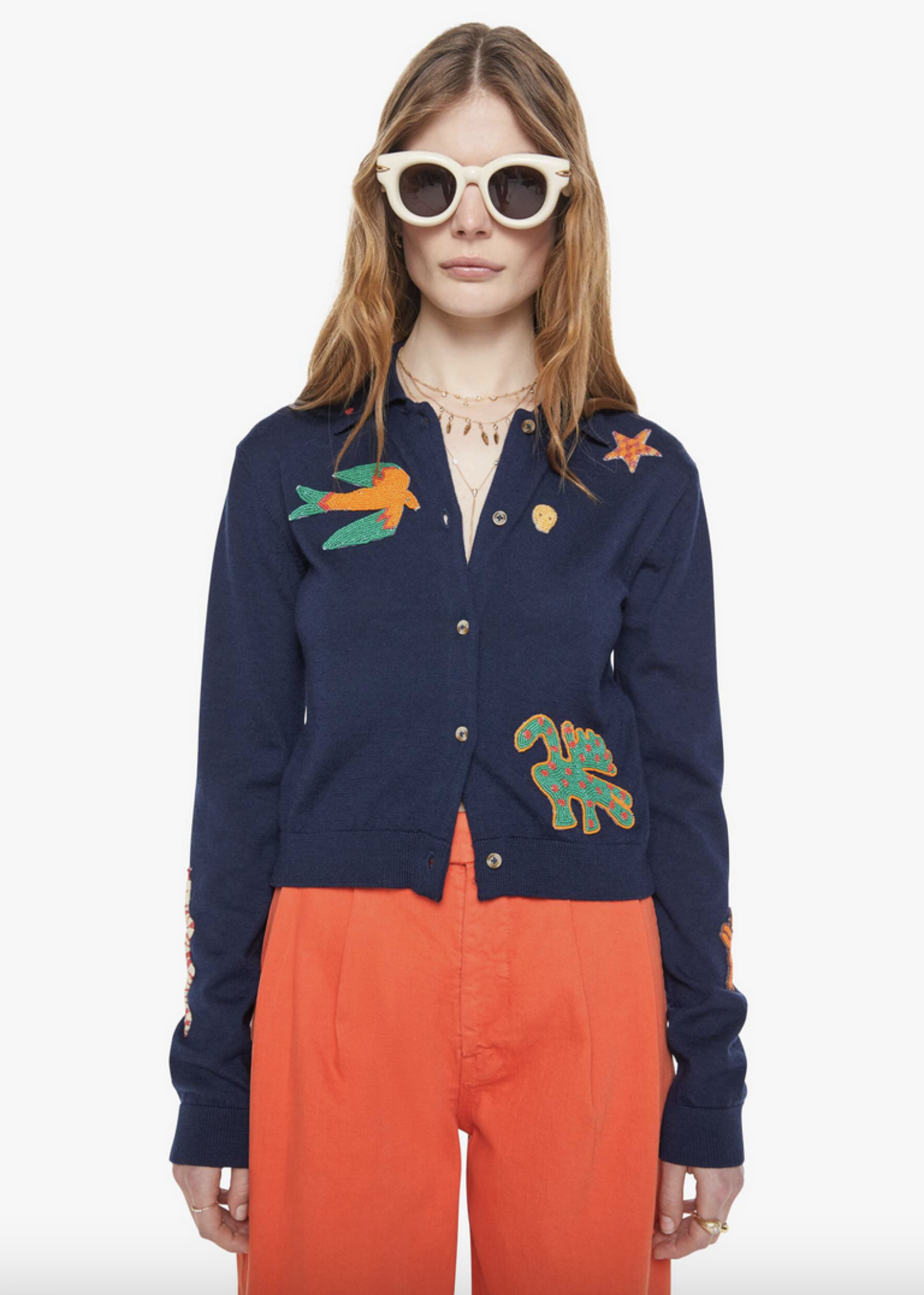 MOTHER MOTHER RACQUET CARDIGAN