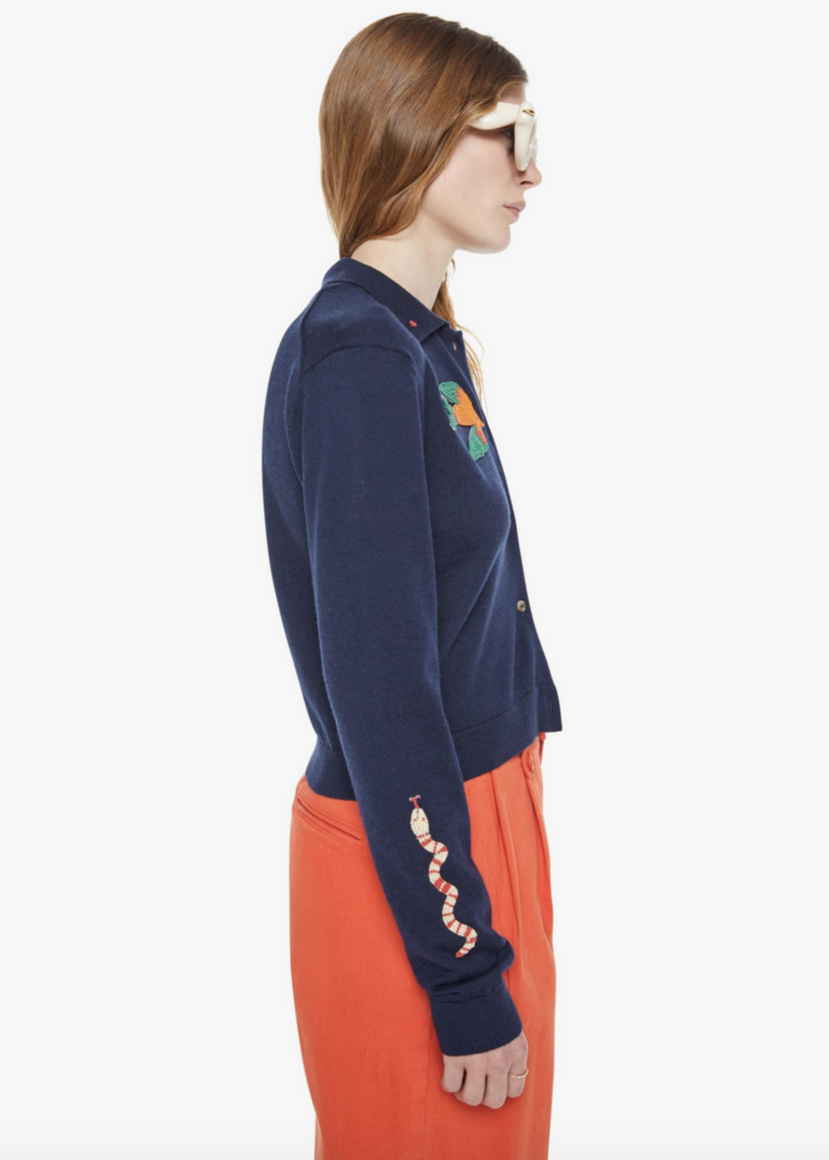 MOTHER MOTHER RACQUET CARDIGAN