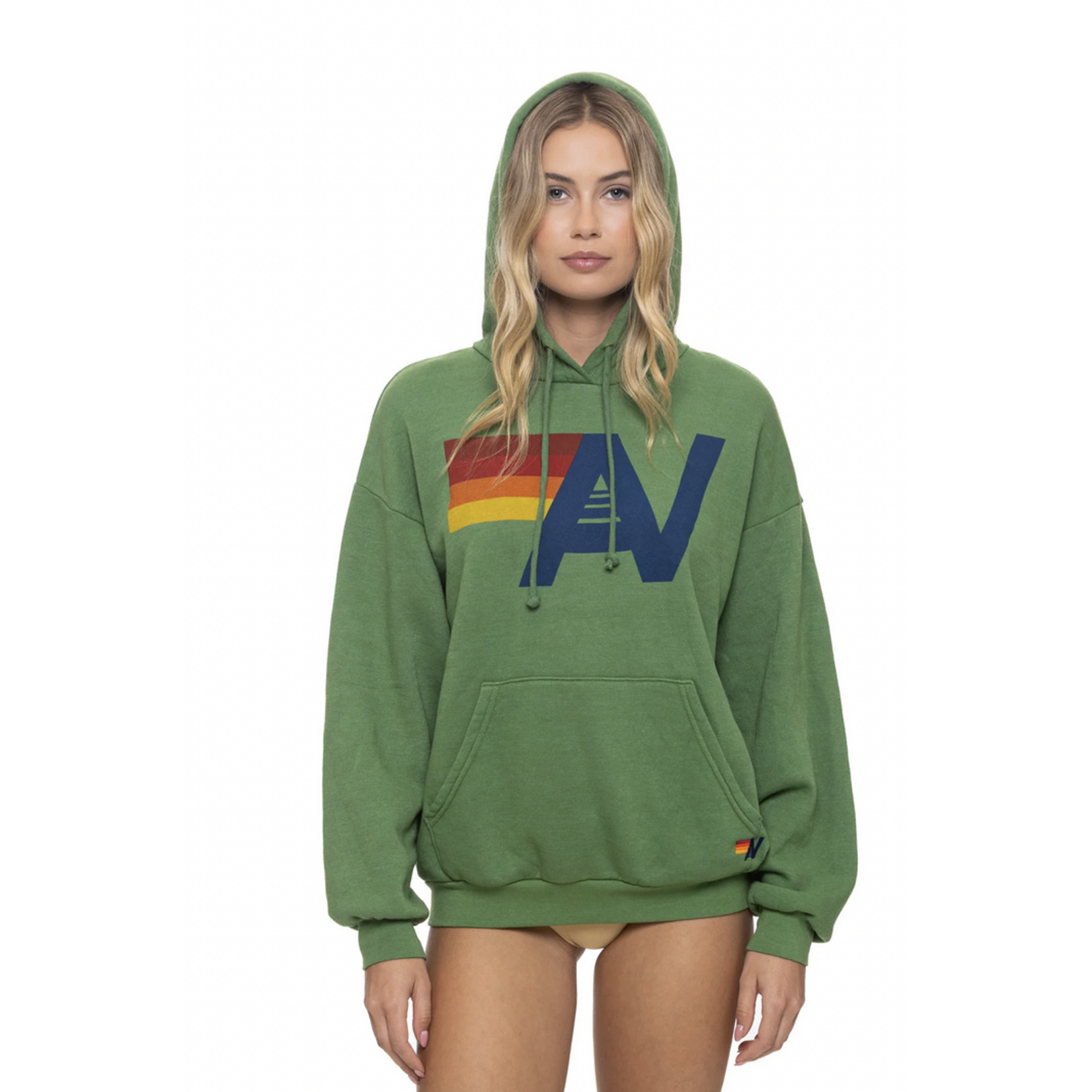 MOTHER AVIATOR NATION LOGO PULLOVER HOODIE RELAXED