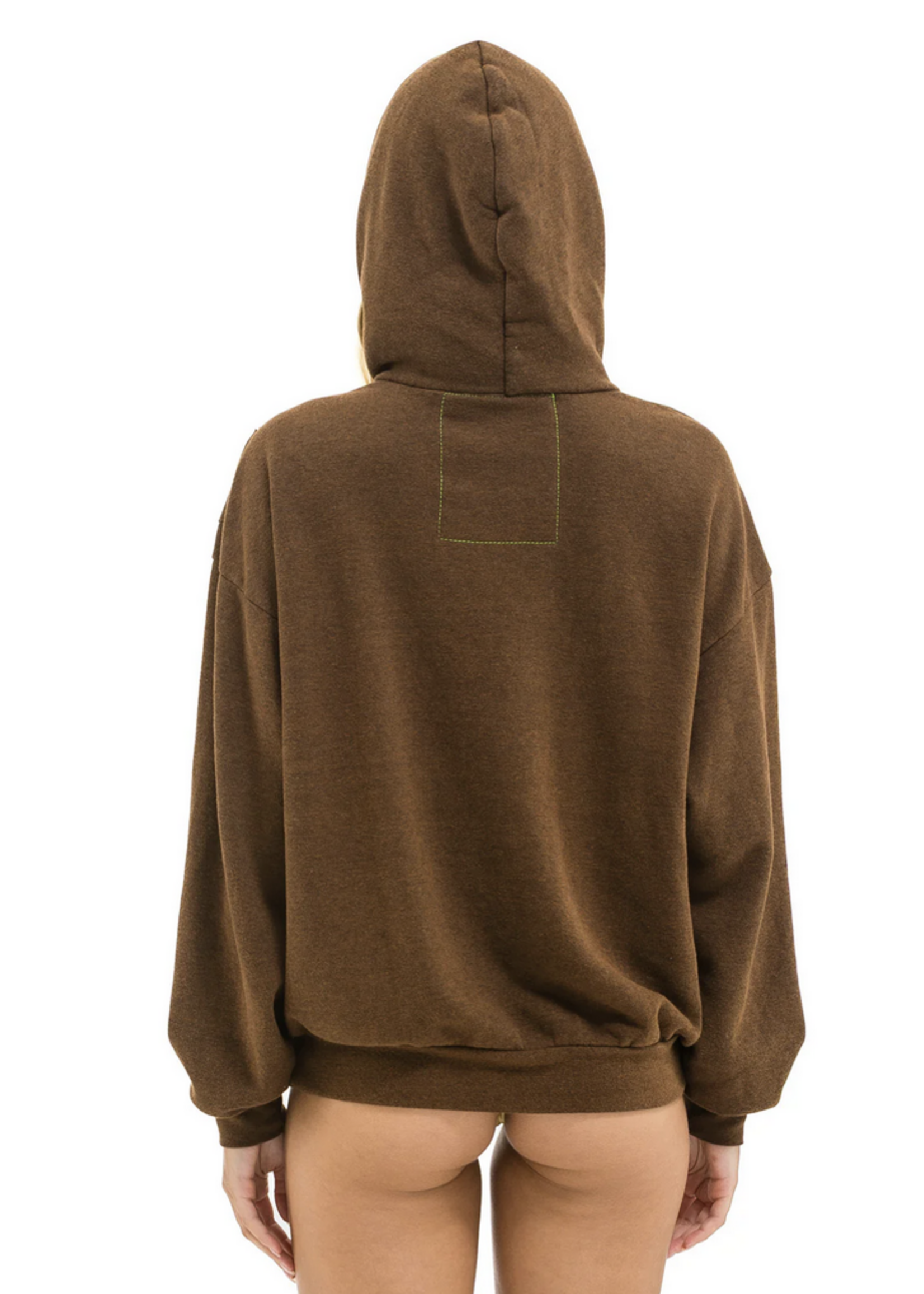 MOTHER AVIATOR NATION LOGO PULLOVER HOODIE RELAXED