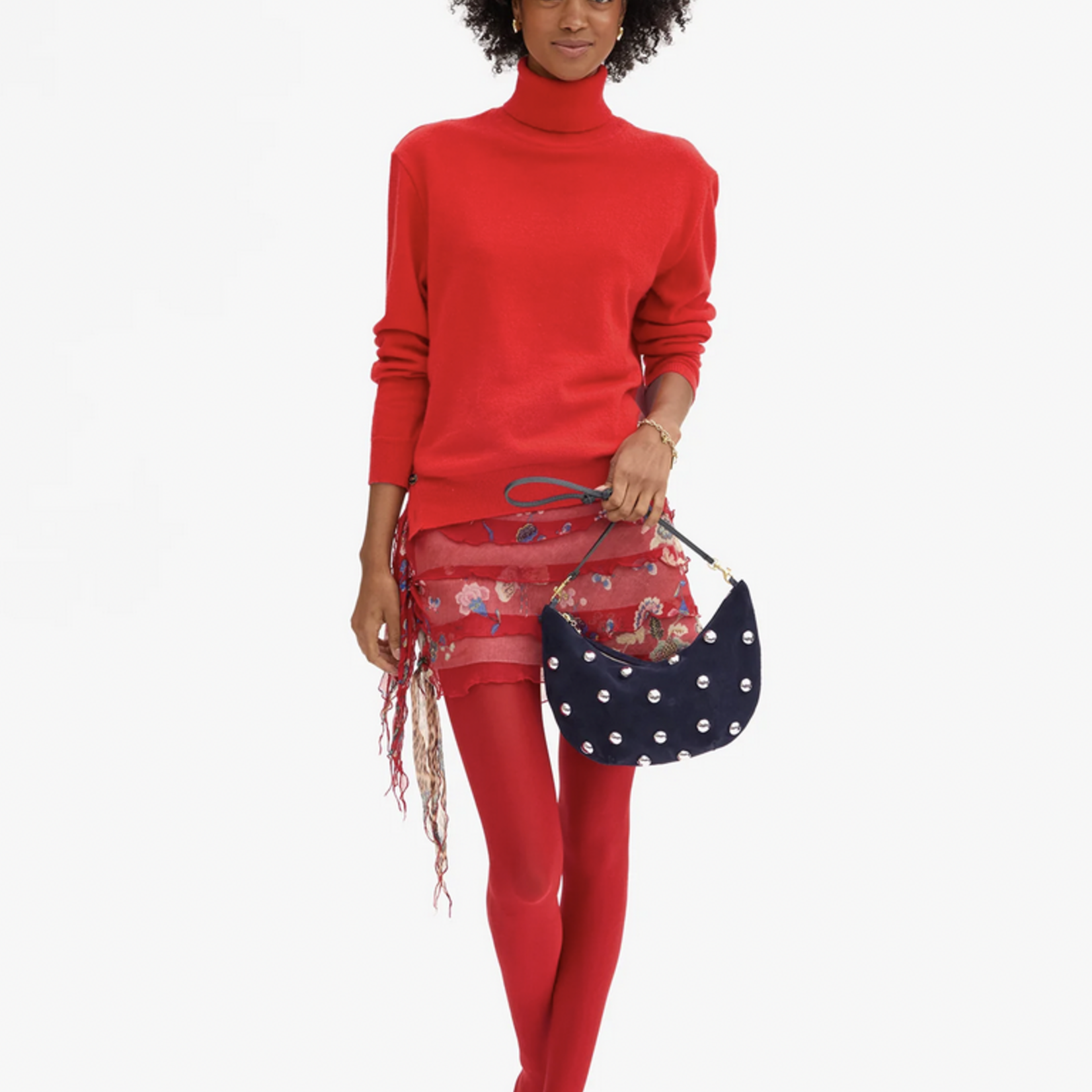 CLARE V. CLARE V. LUNE SUEDE W/STUDS