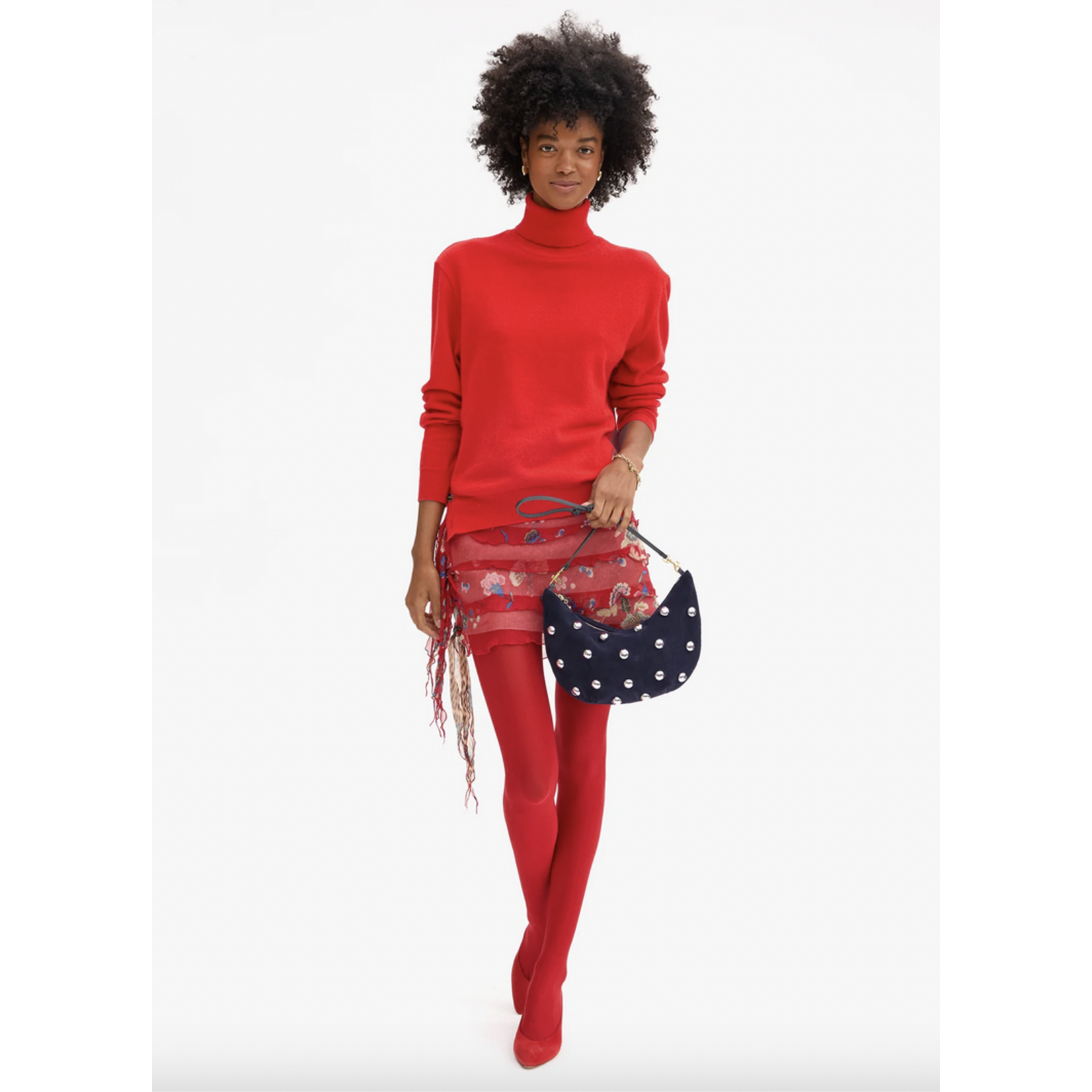 CLARE V. CLARE V. LUNE SUEDE W/STUDS