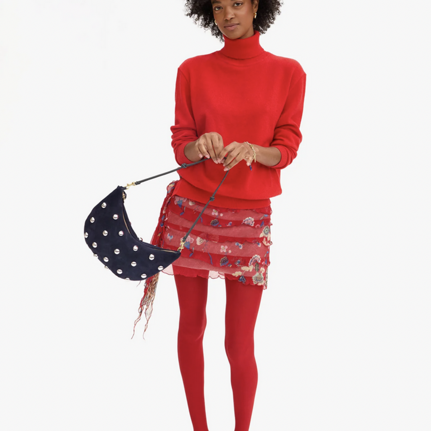 CLARE V. CLARE V. LUNE SUEDE W/STUDS